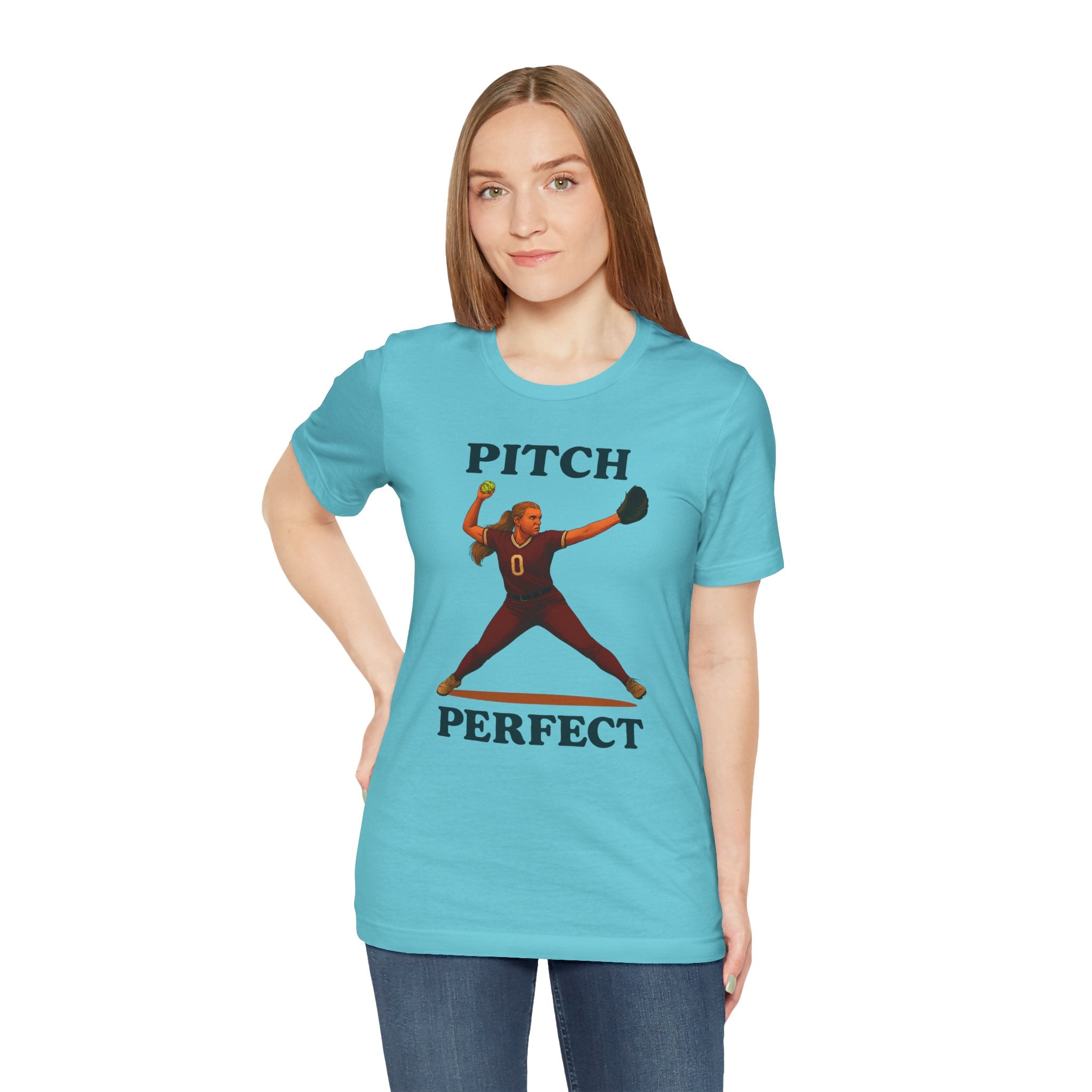Pitch Perfect Softball Tee, Unisex Jersey T-Shirt