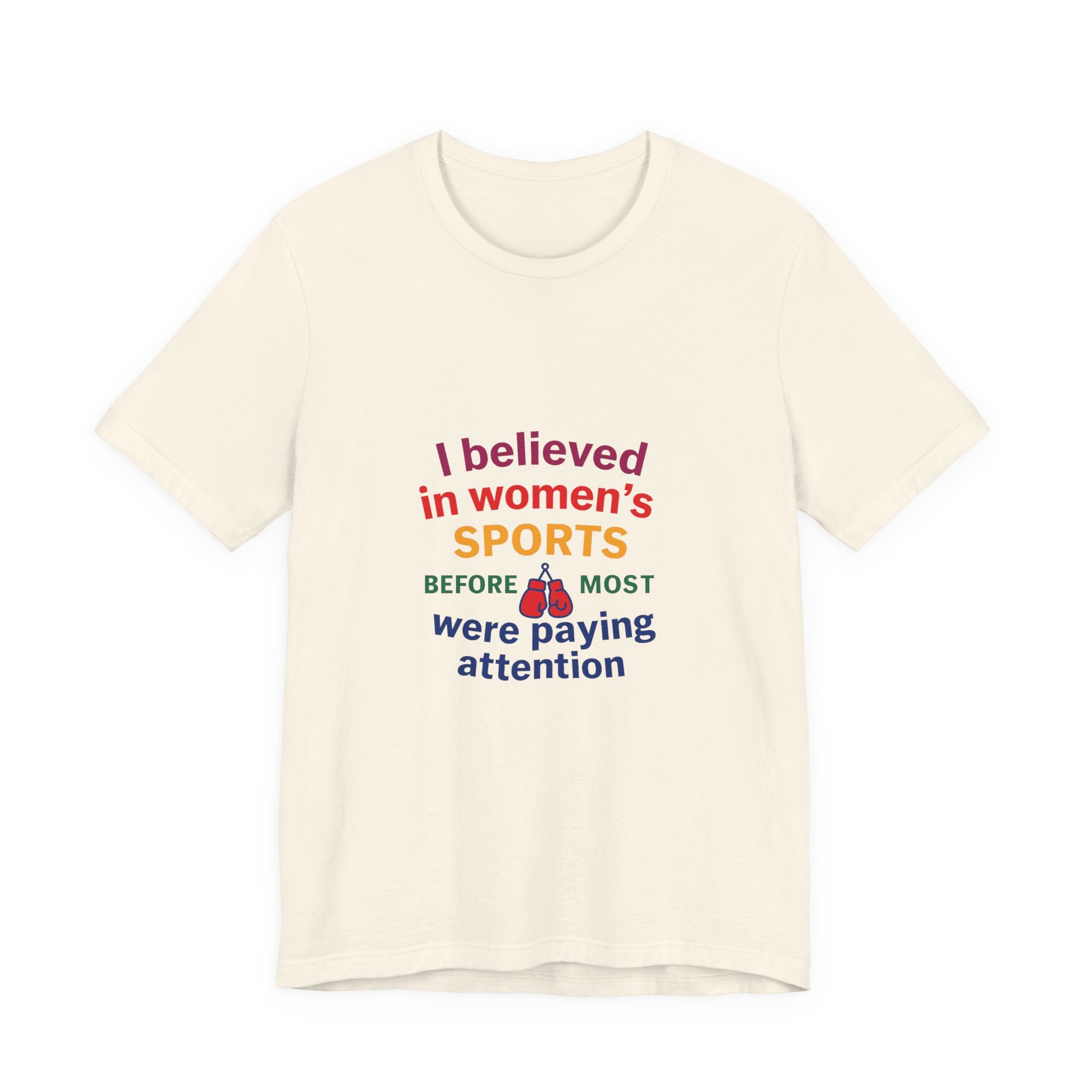 Women's Sports Believer Tee, Unisex Jersey Short Sleeve Tee