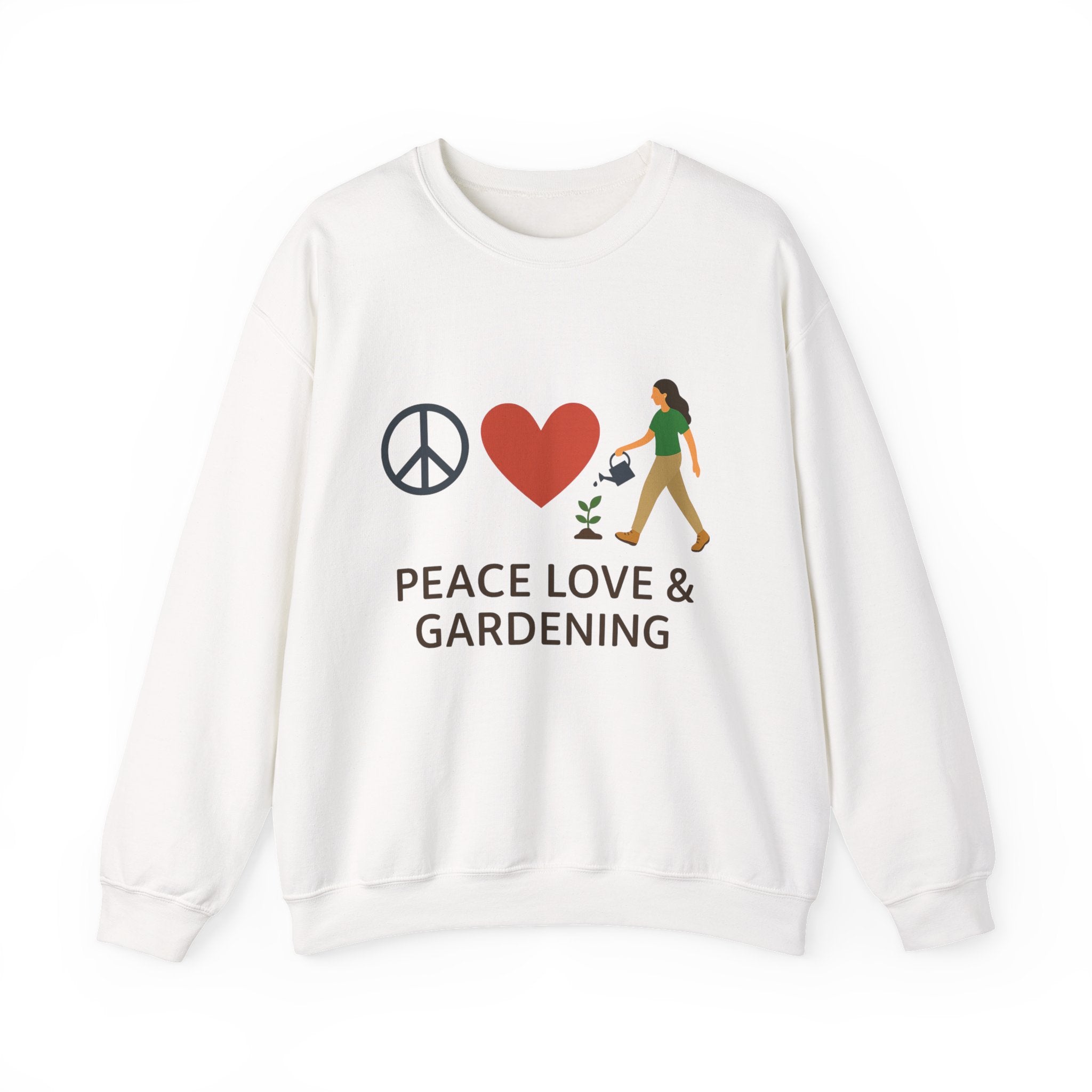 Peace, Love & Gardening Crewneck Sweatshirt