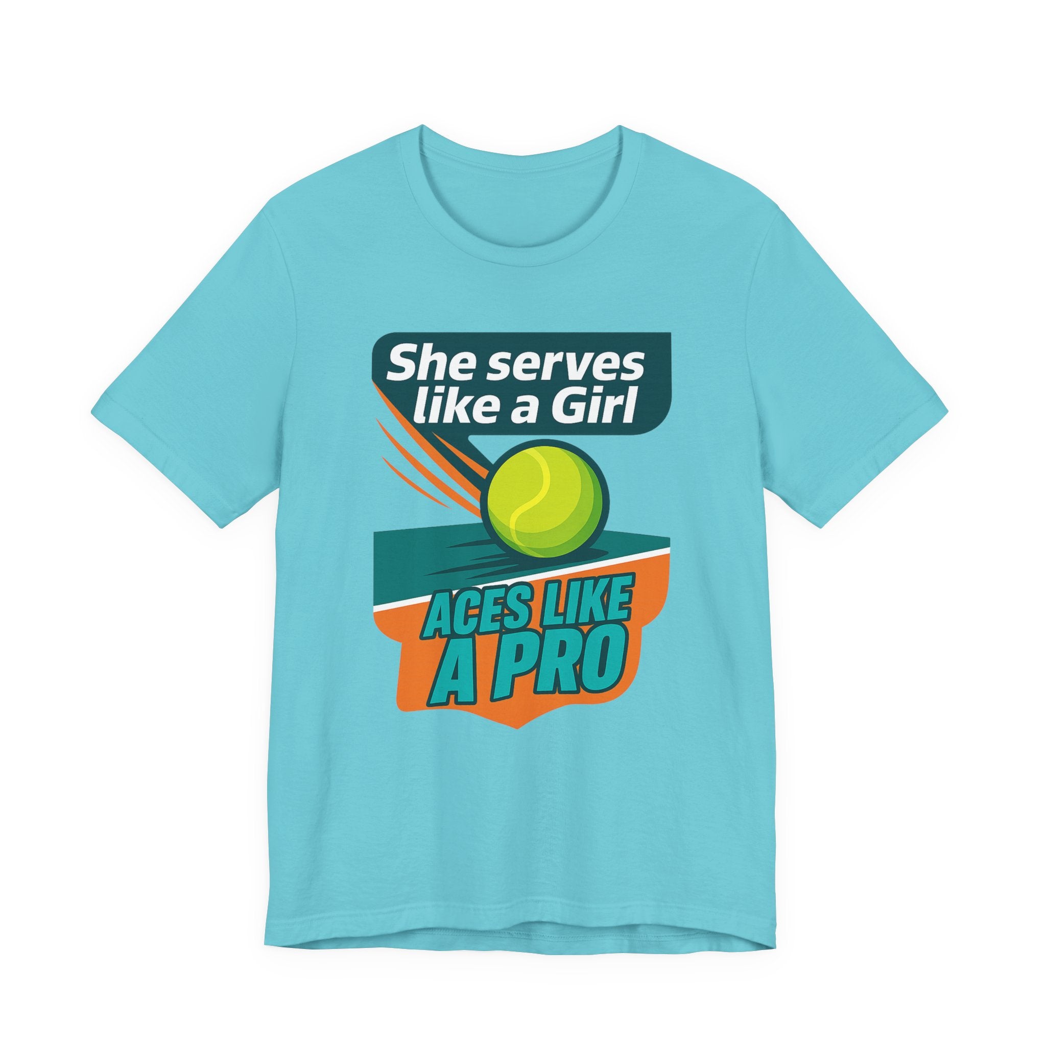 Empowering Tennis Tee - She Serves Like A Girl
