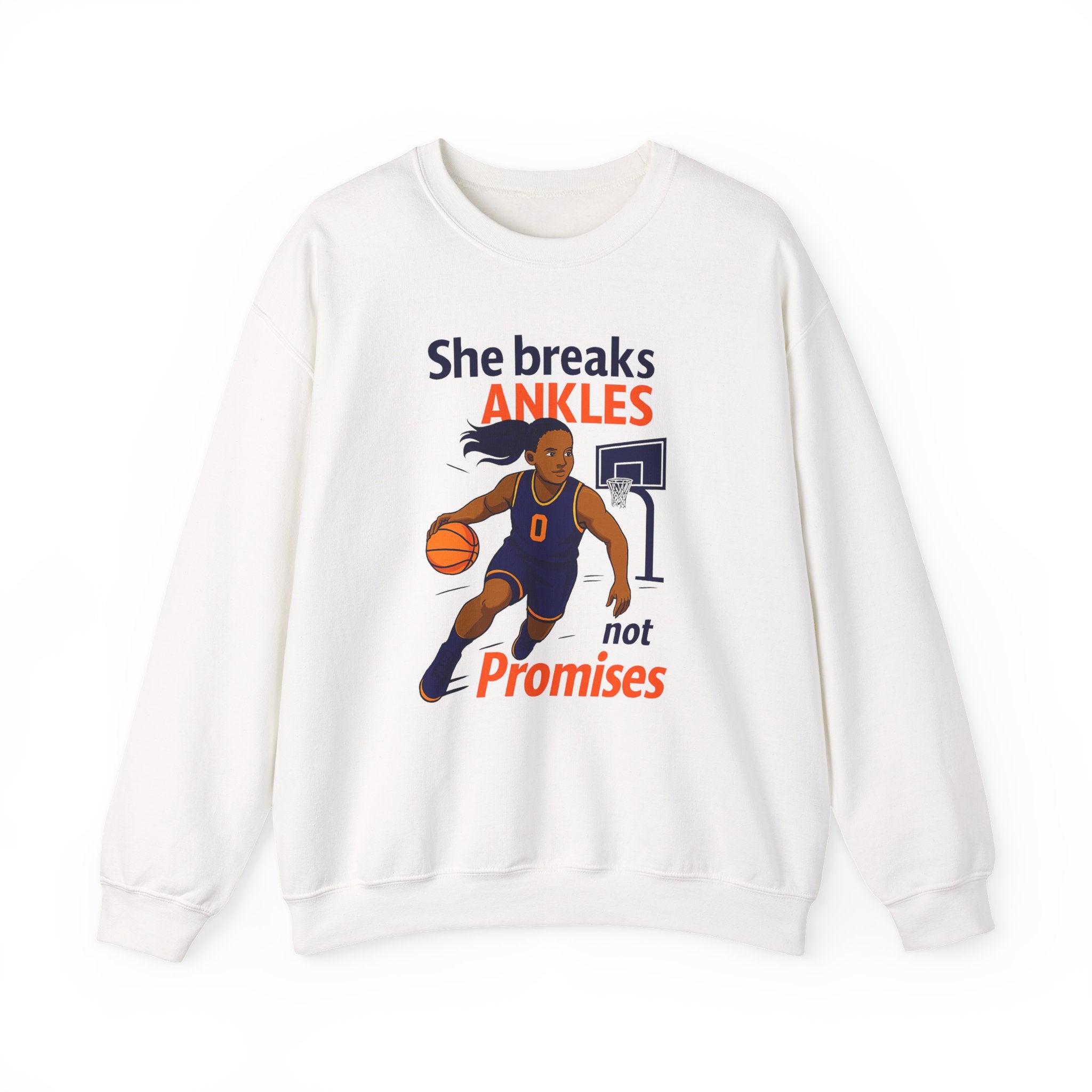 Basketball Sweatshirt, She Breaks Ankles Crewneck