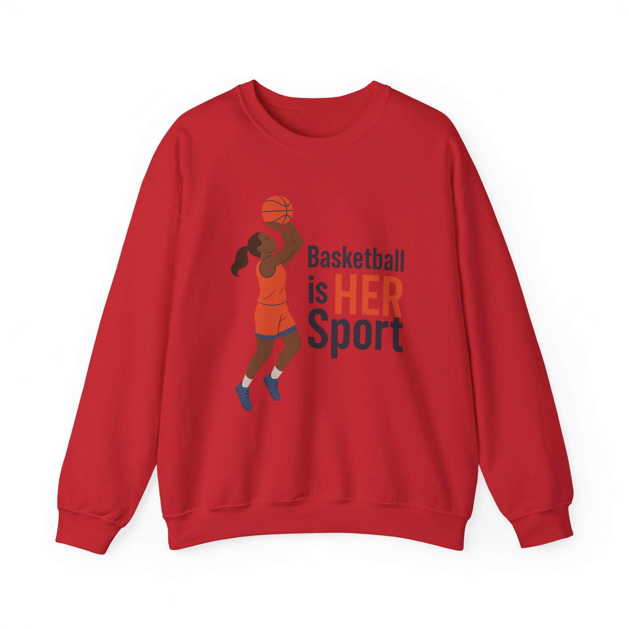 Basketball Is Her Sport Sweatshirt, Unisex Crewneck