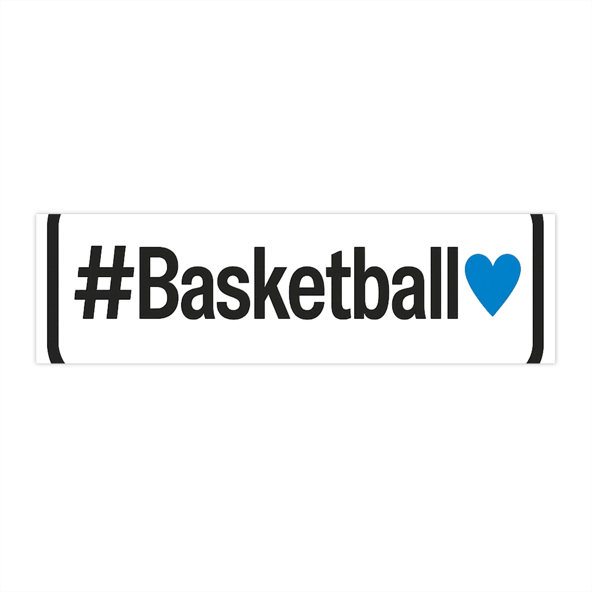 Basket Love Bumper Sticker