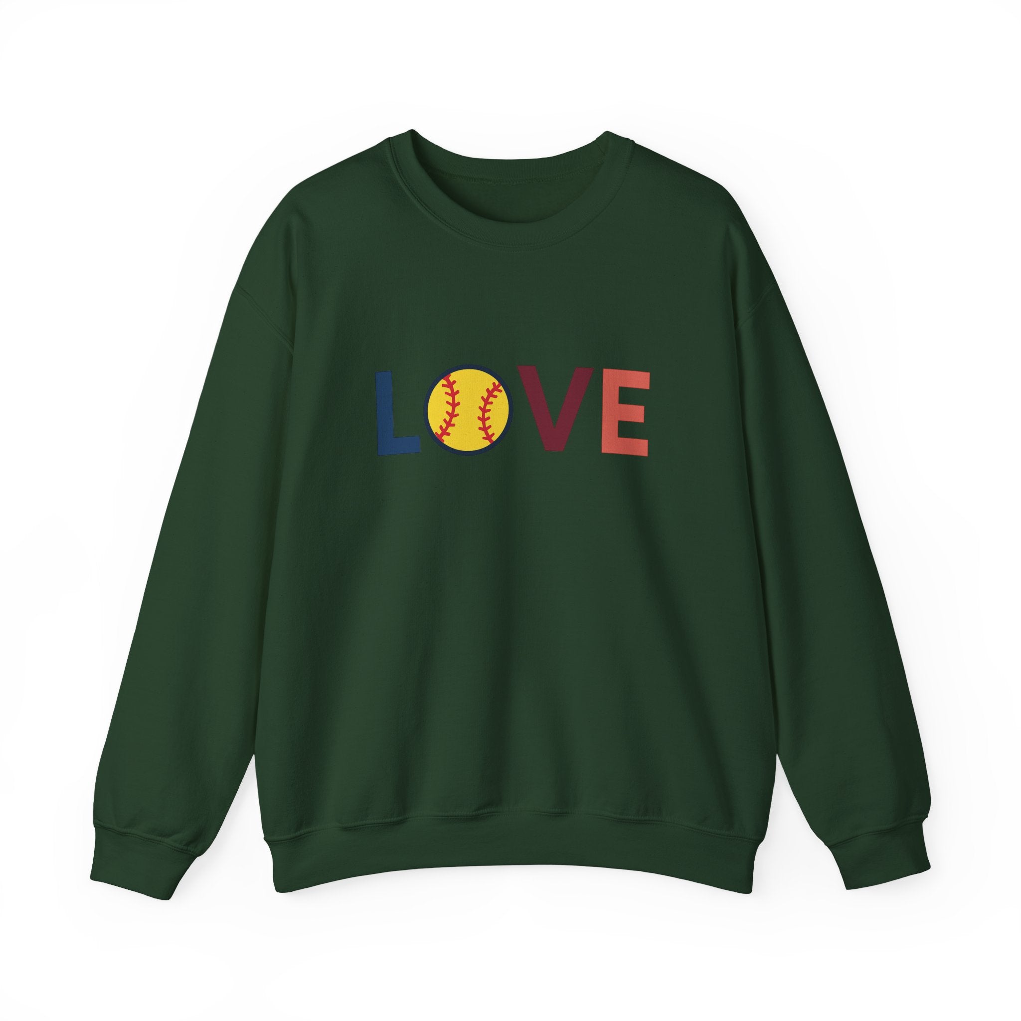 Love Baseball Crewneck Sweatshirt