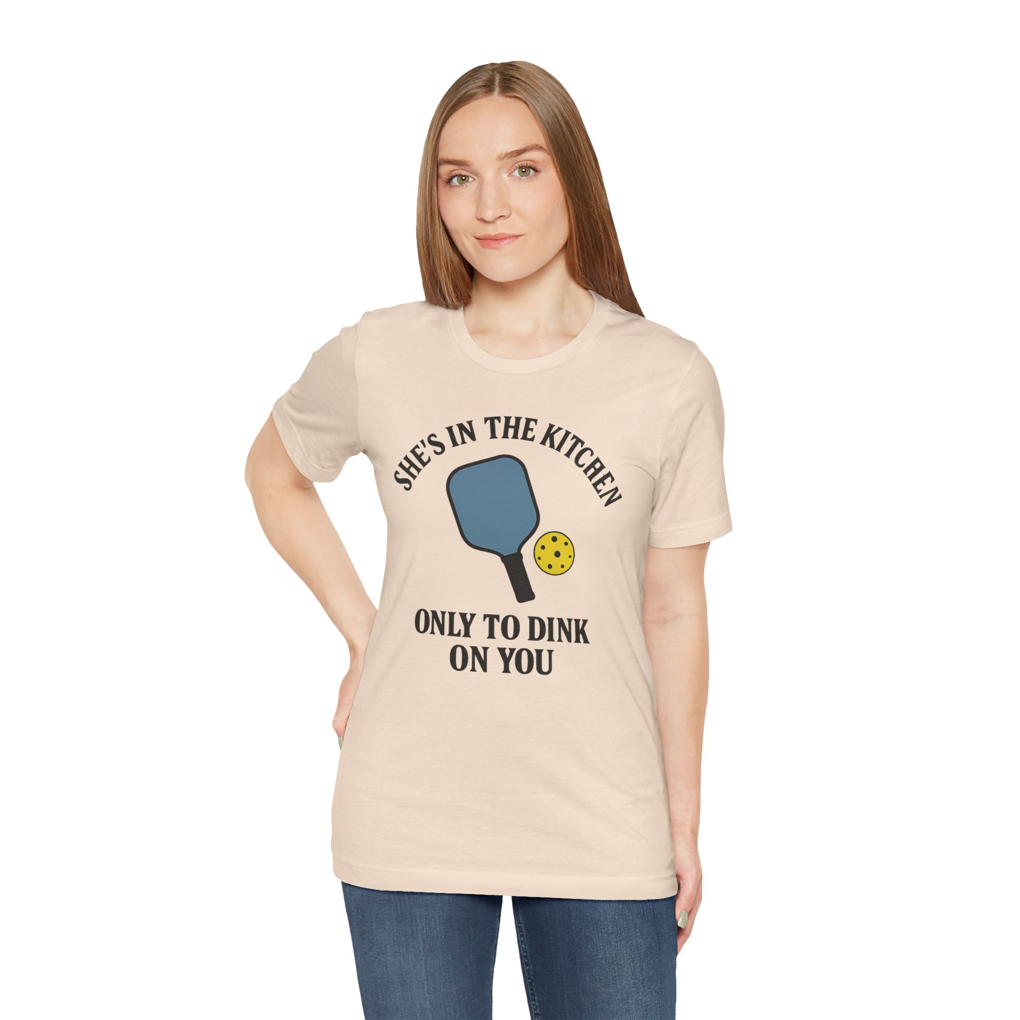 She's In The Kitchen Pickleball Unisex Tee