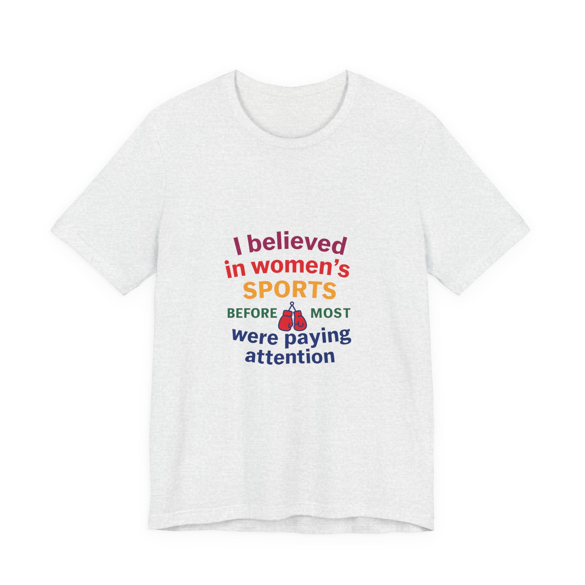 Women's Sports Believer Tee, Unisex Jersey Short Sleeve Tee