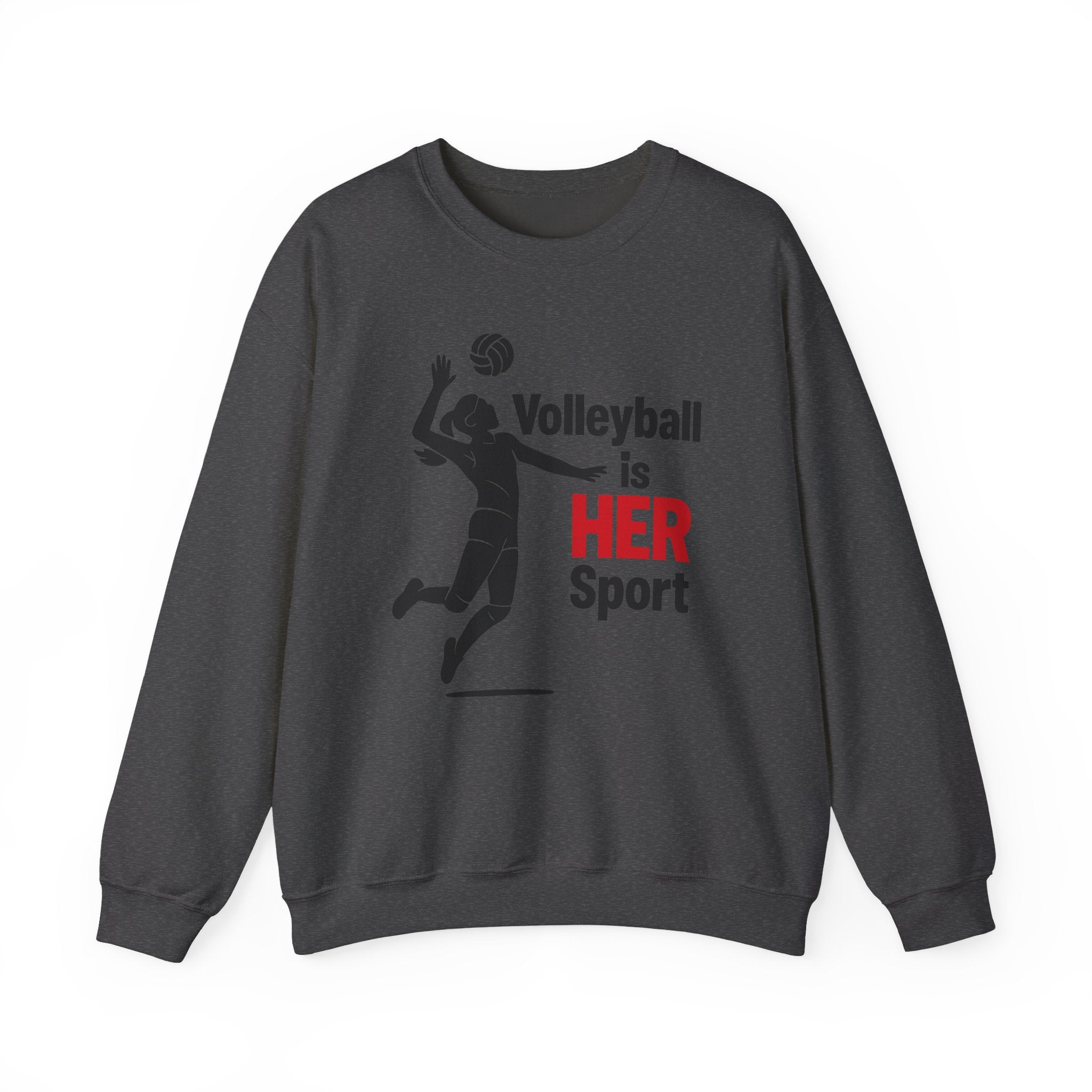 Volleyball Is Her Sport Sweatshirt, Unisex Crewneck