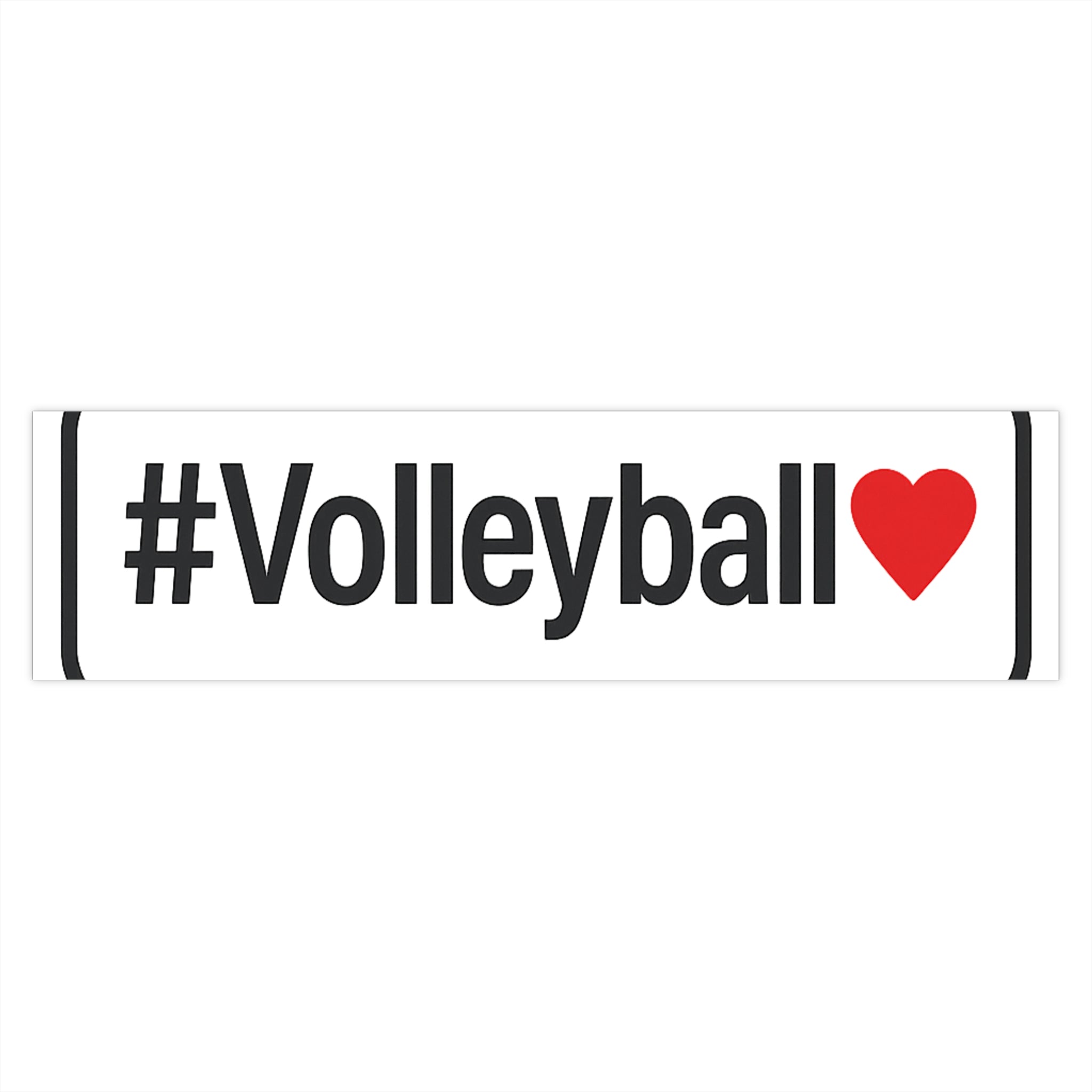 Volleyball Love Bumper Sticker