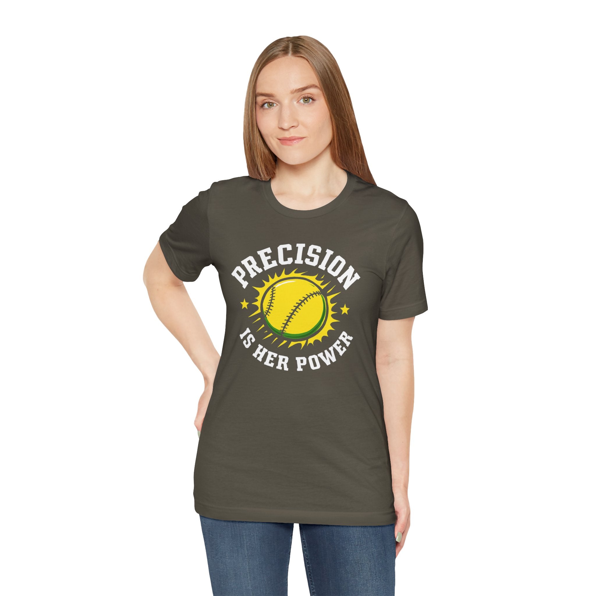 Softball Empowerment Tee - Precision is Her Power