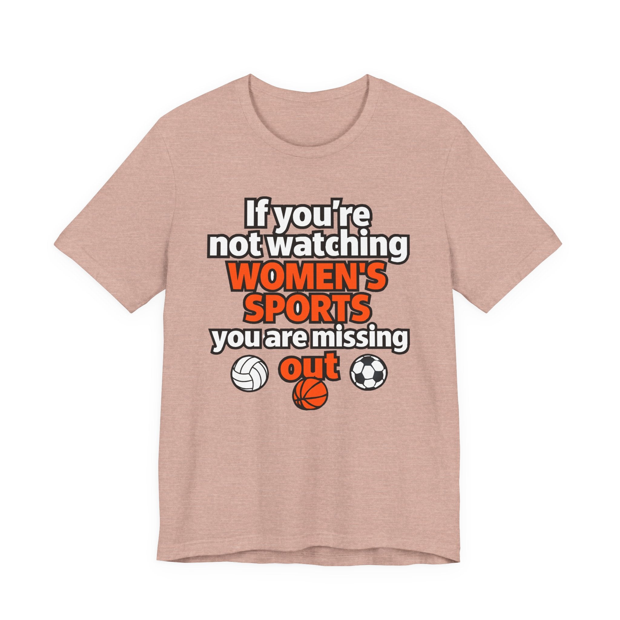 Women’s Sports Awareness Tee, Sports Advocate Shirt