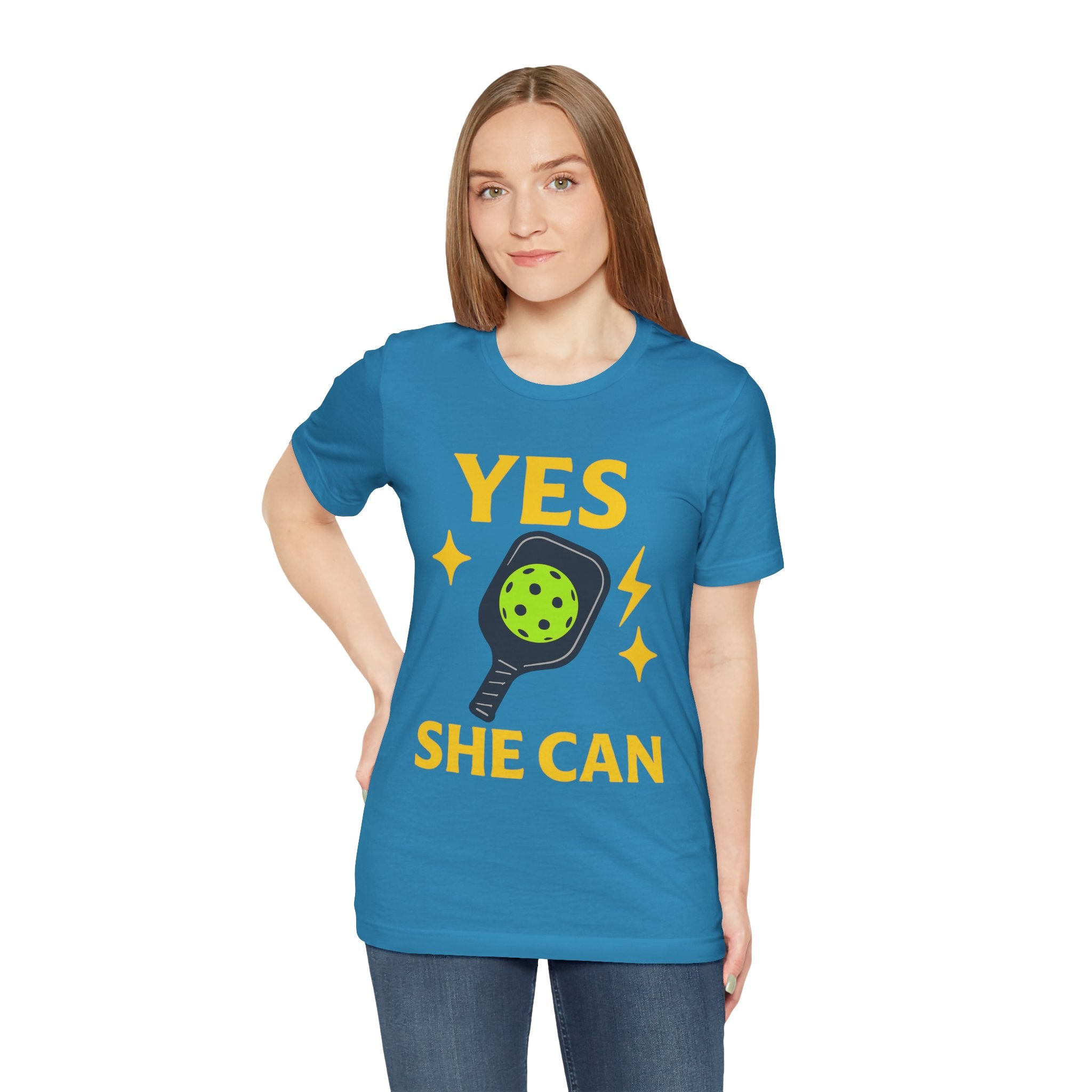 Yes, She Can Pickleball Unisex Tee