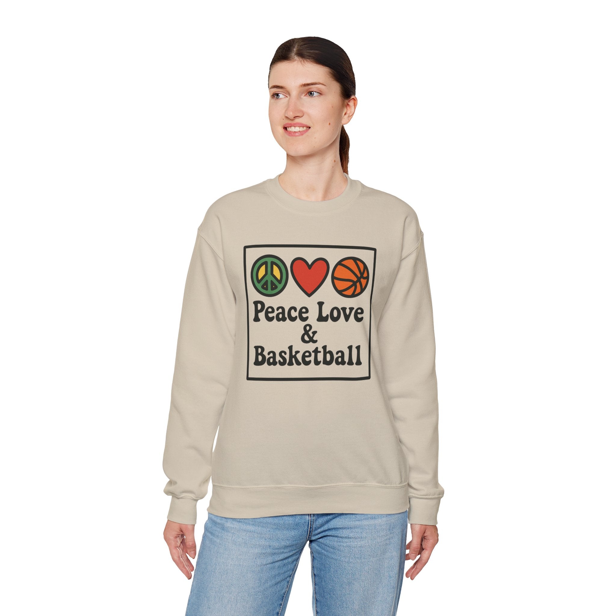 Peace Love & Basketball Sweatshirt
