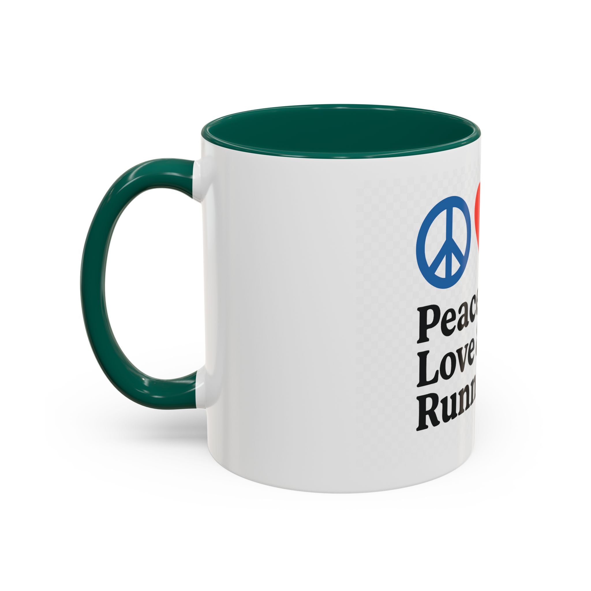 Peace Love & Running Motivational Mug