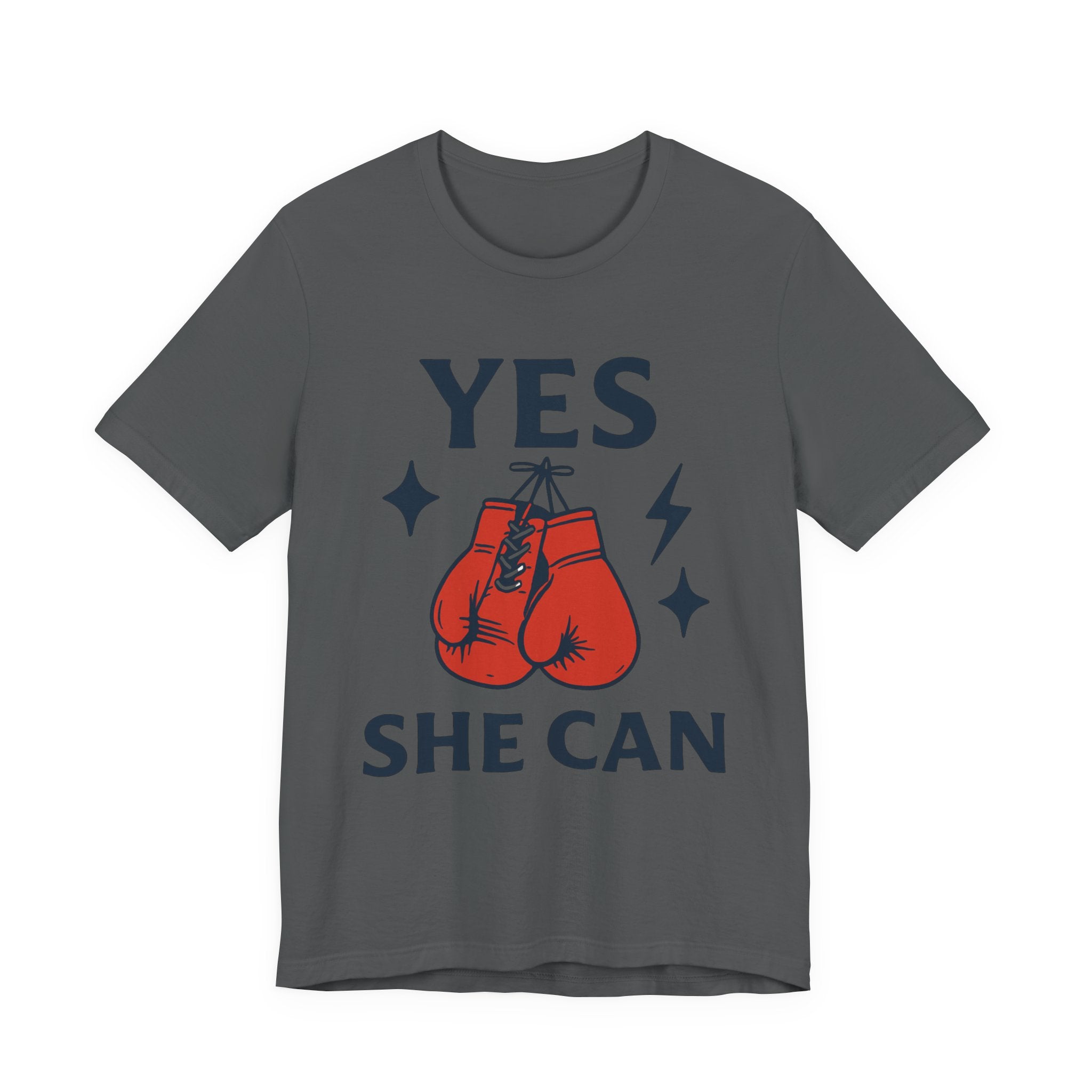 Yes, She Can Boxing Unisex Tee