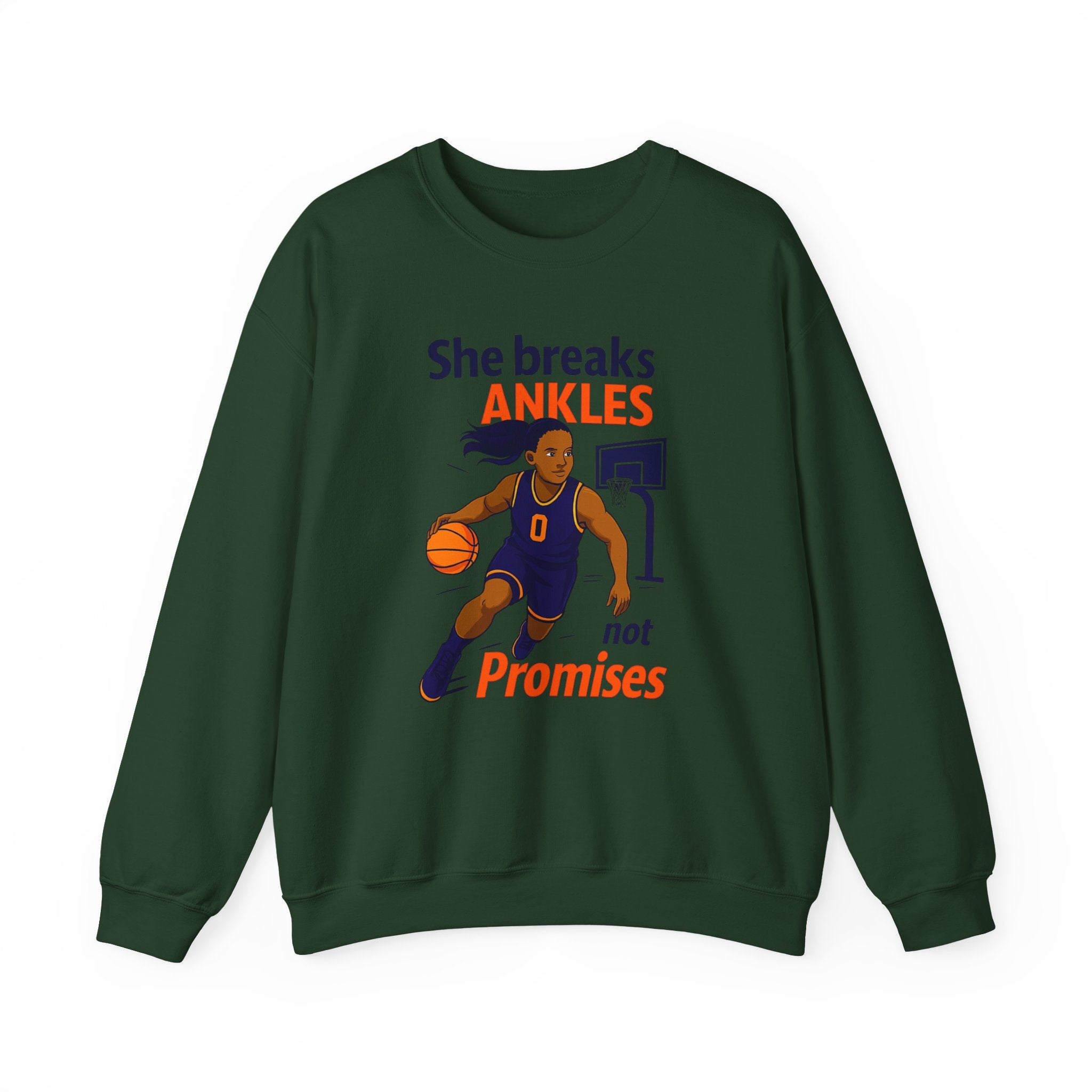 Basketball Sweatshirt, She Breaks Ankles Crewneck