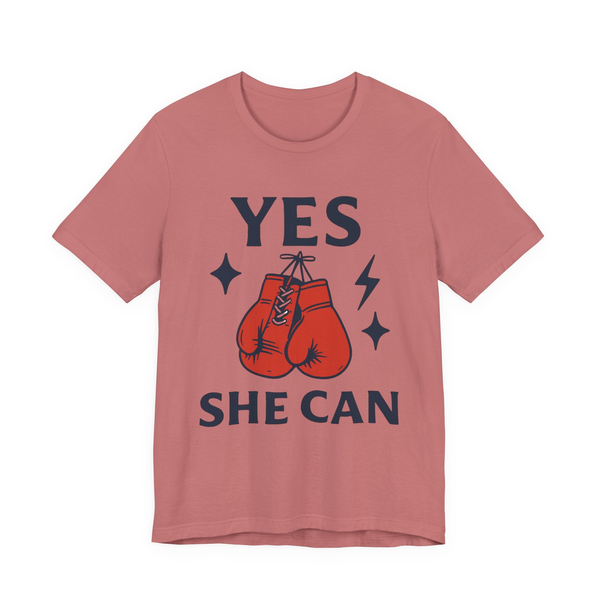 Yes, She Can Boxing Unisex Tee