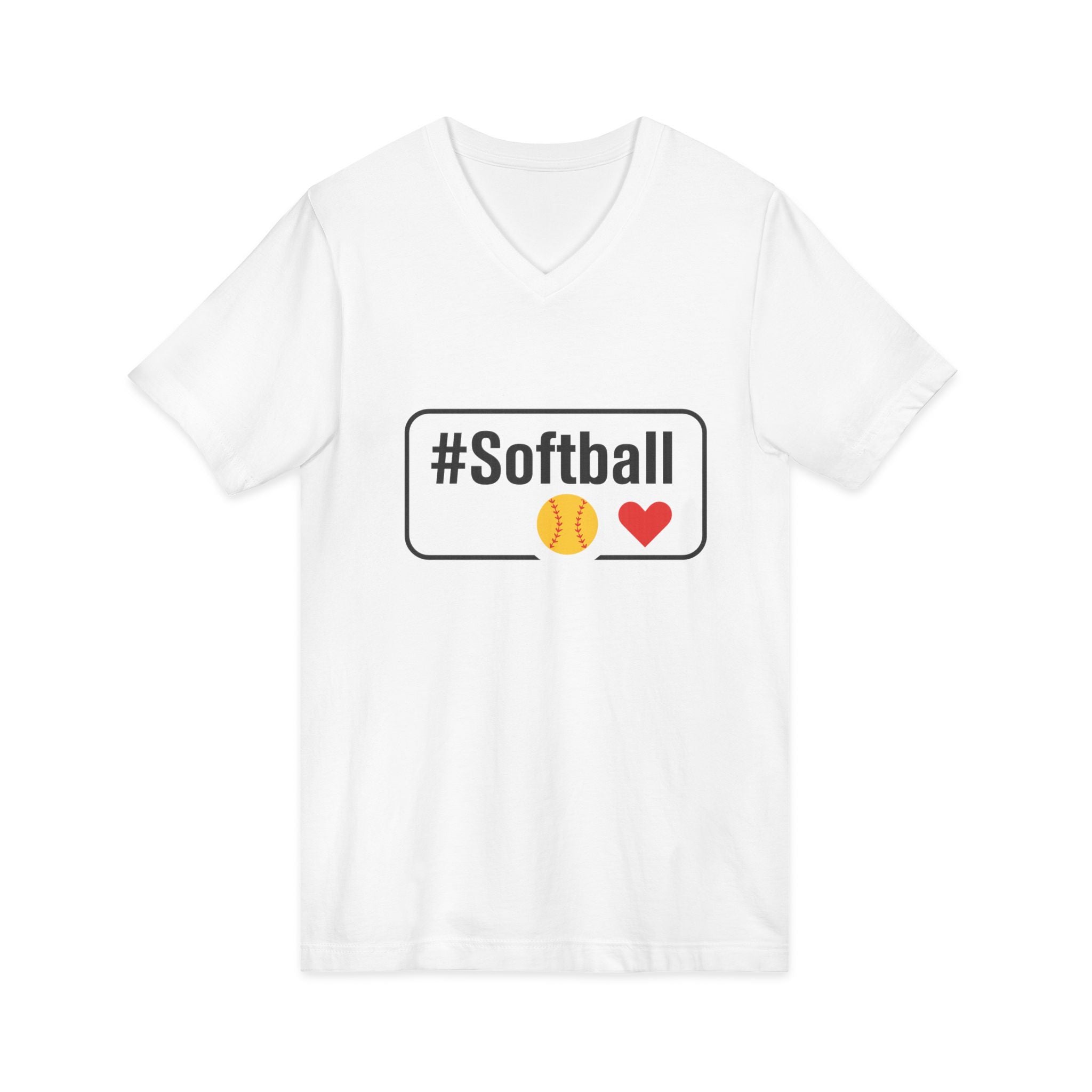 Softball Passion Unisex V-Neck Tee