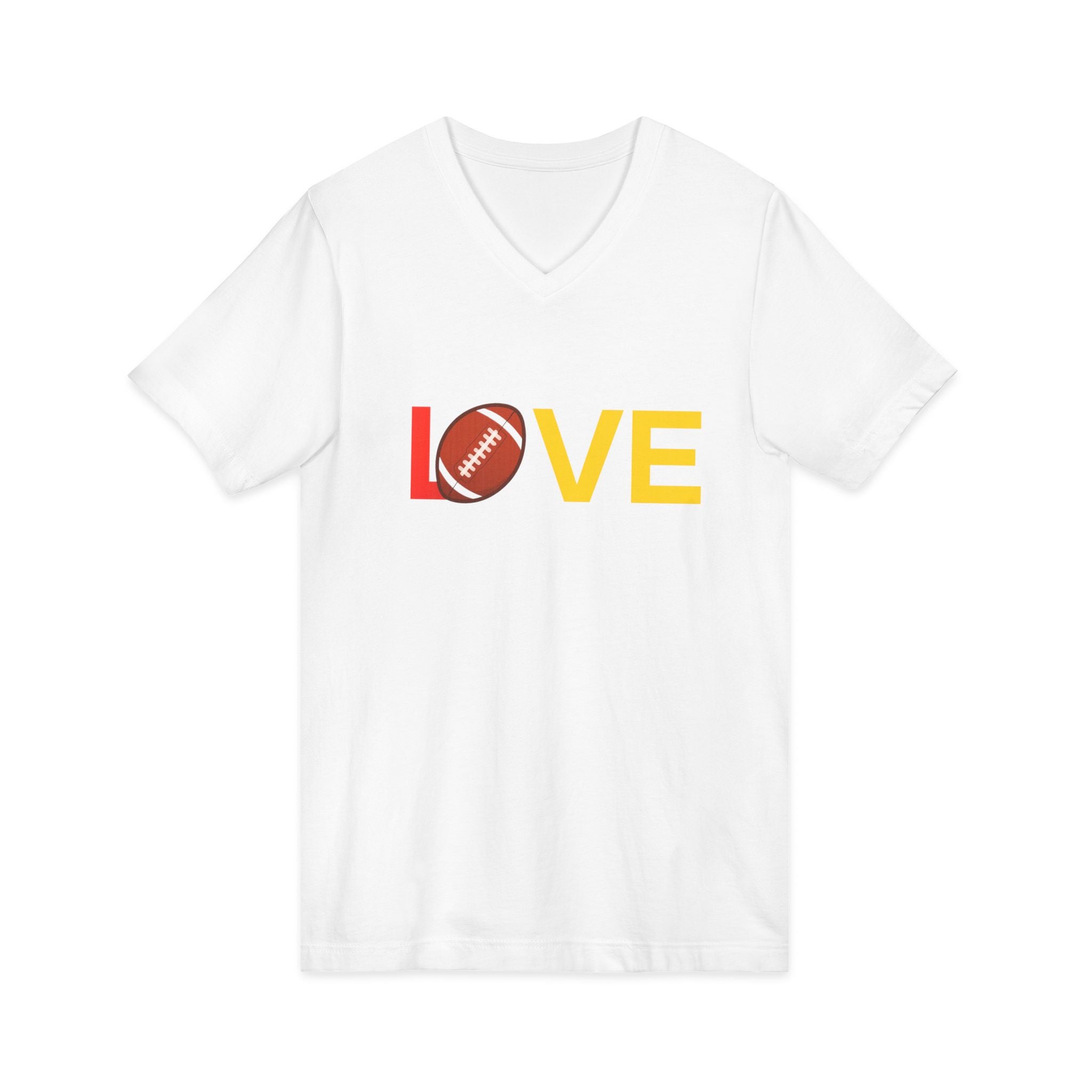 Football Love V-Neck Tee