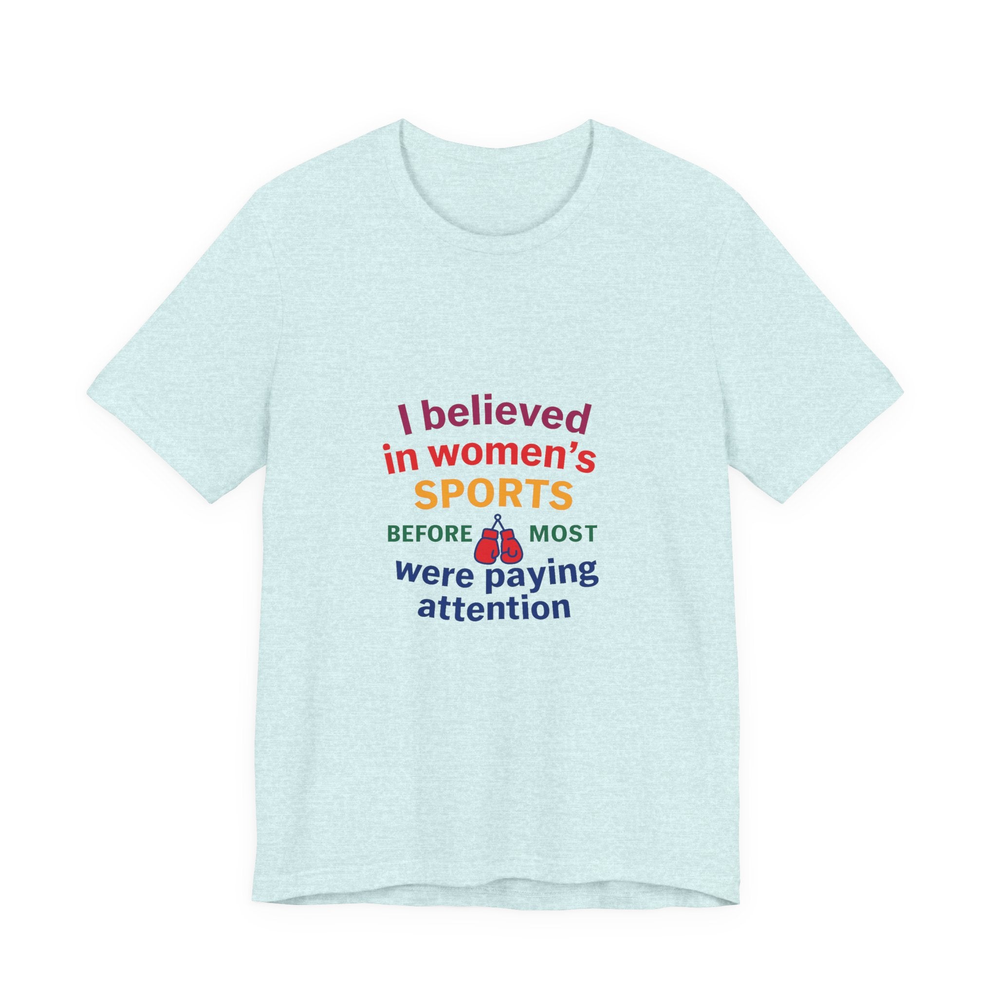 Women's Sports Believer Tee, Unisex Jersey Short Sleeve Tee