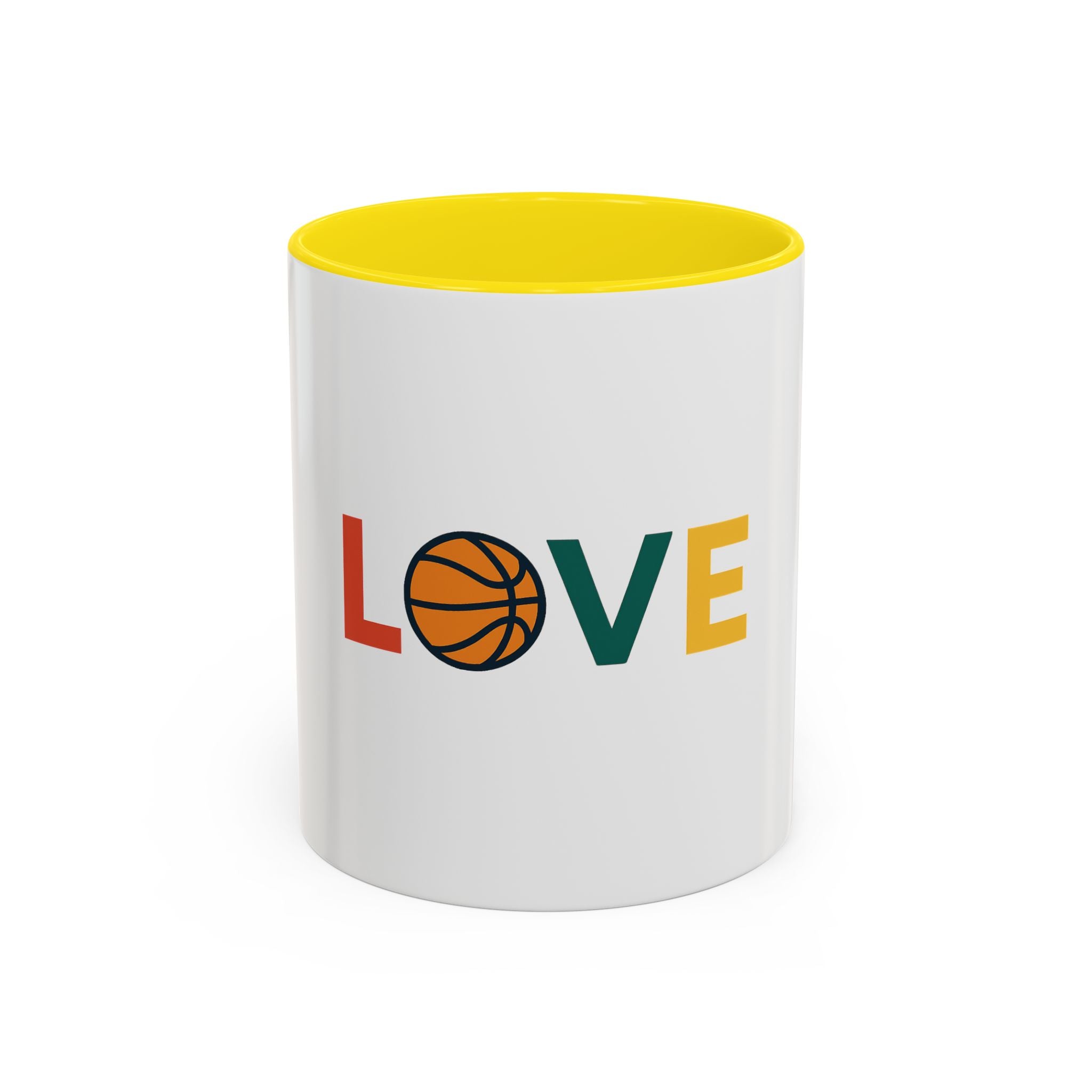 Basketball Love Accent Coffee Mug