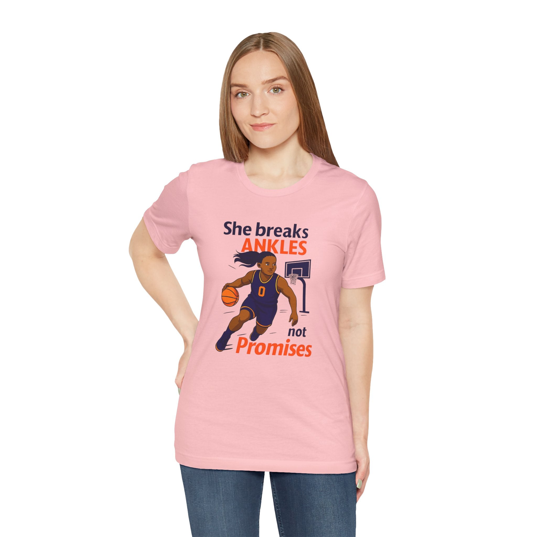 Women's Sports Support Tee - She Breaks Ankle Women's Sports