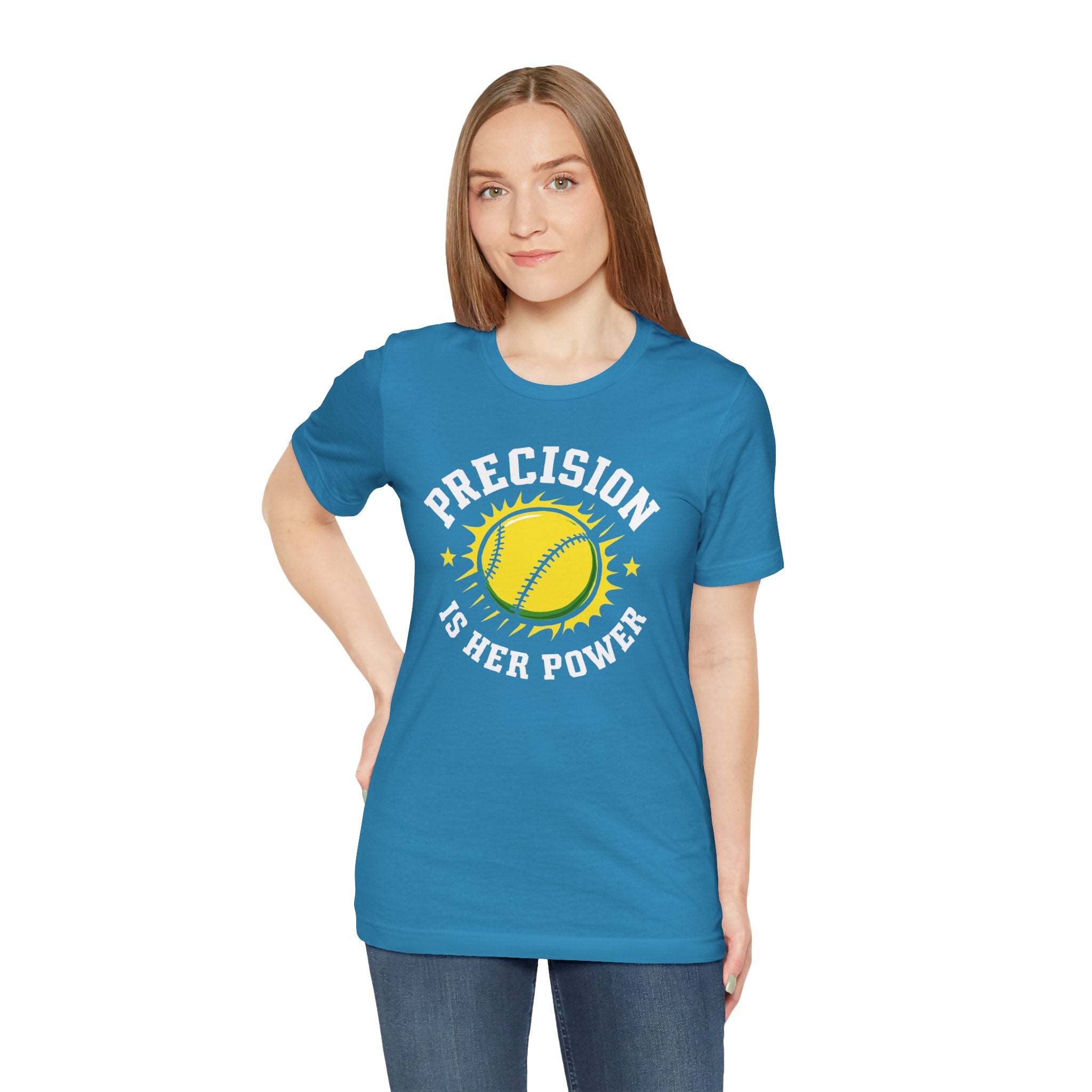 Softball Empowerment Tee - Precision is Her Power