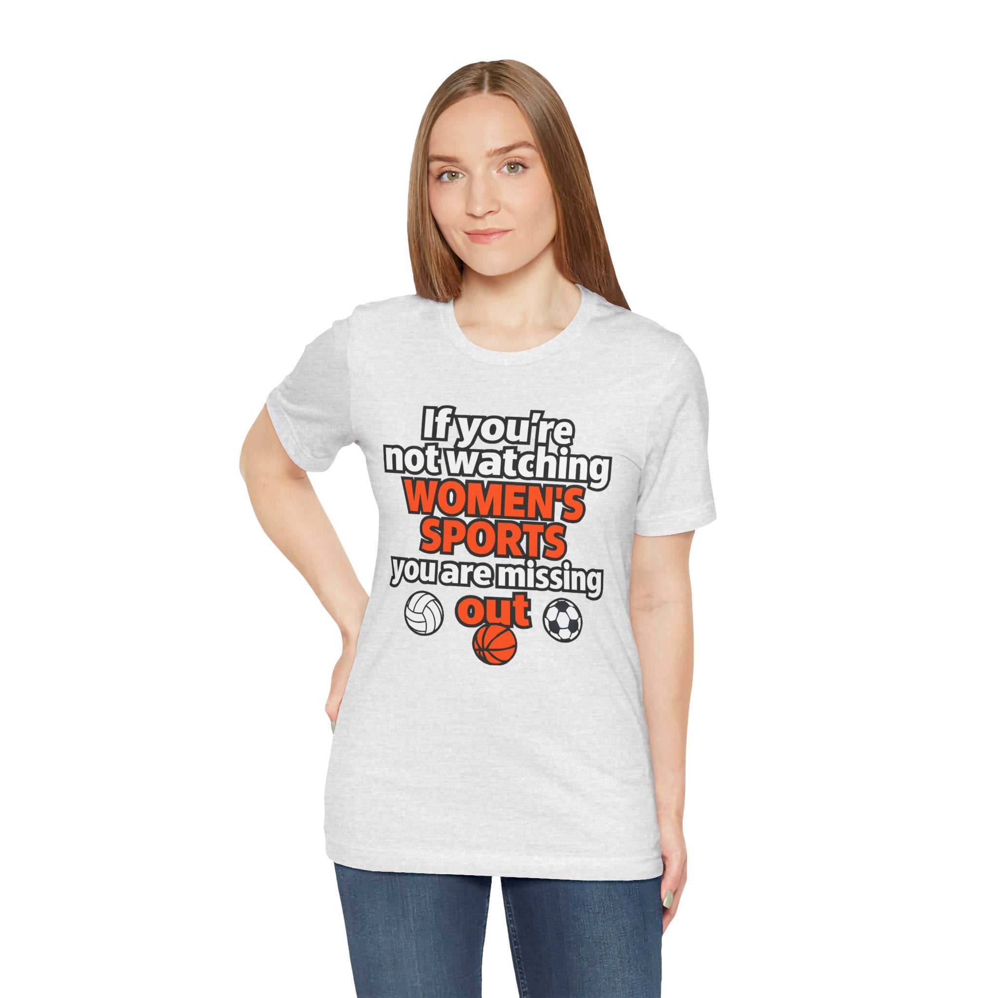 Women’s Sports Awareness Tee, Sports Advocate Shirt