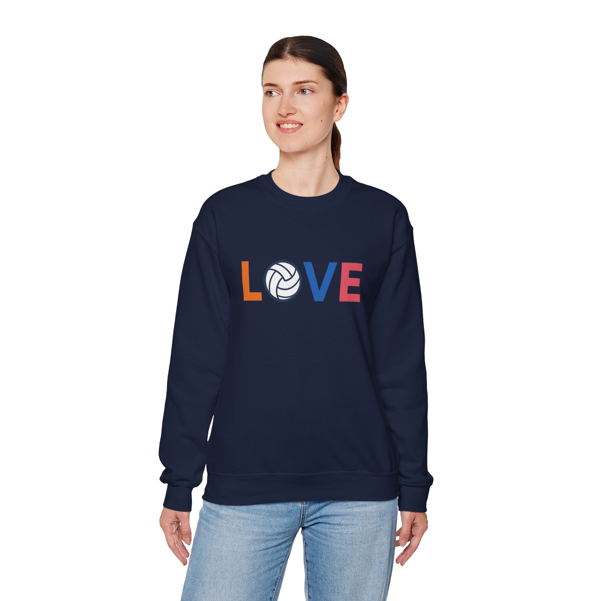 Volleyball Love Sweatshirt - Cozy Unisex Crewneck