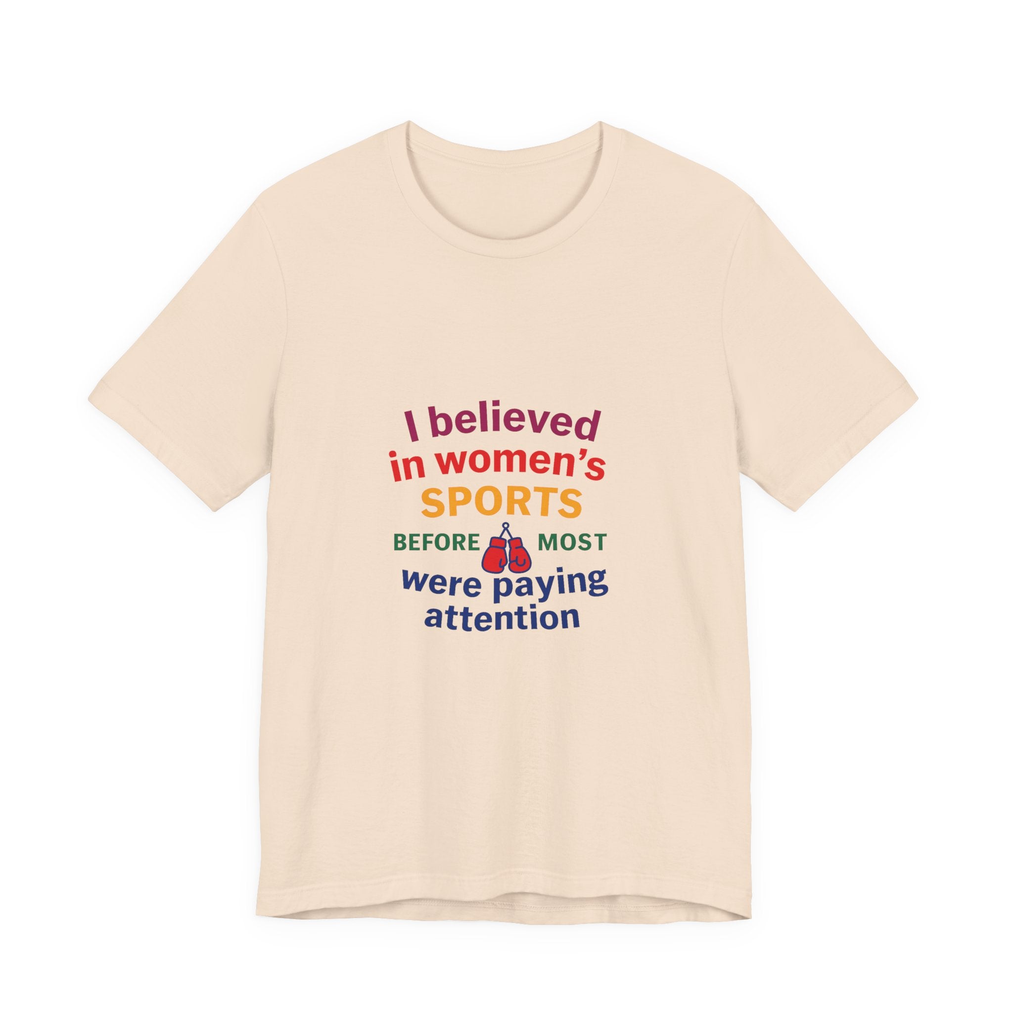 Women's Sports Believer Tee, Unisex Jersey Short Sleeve Tee