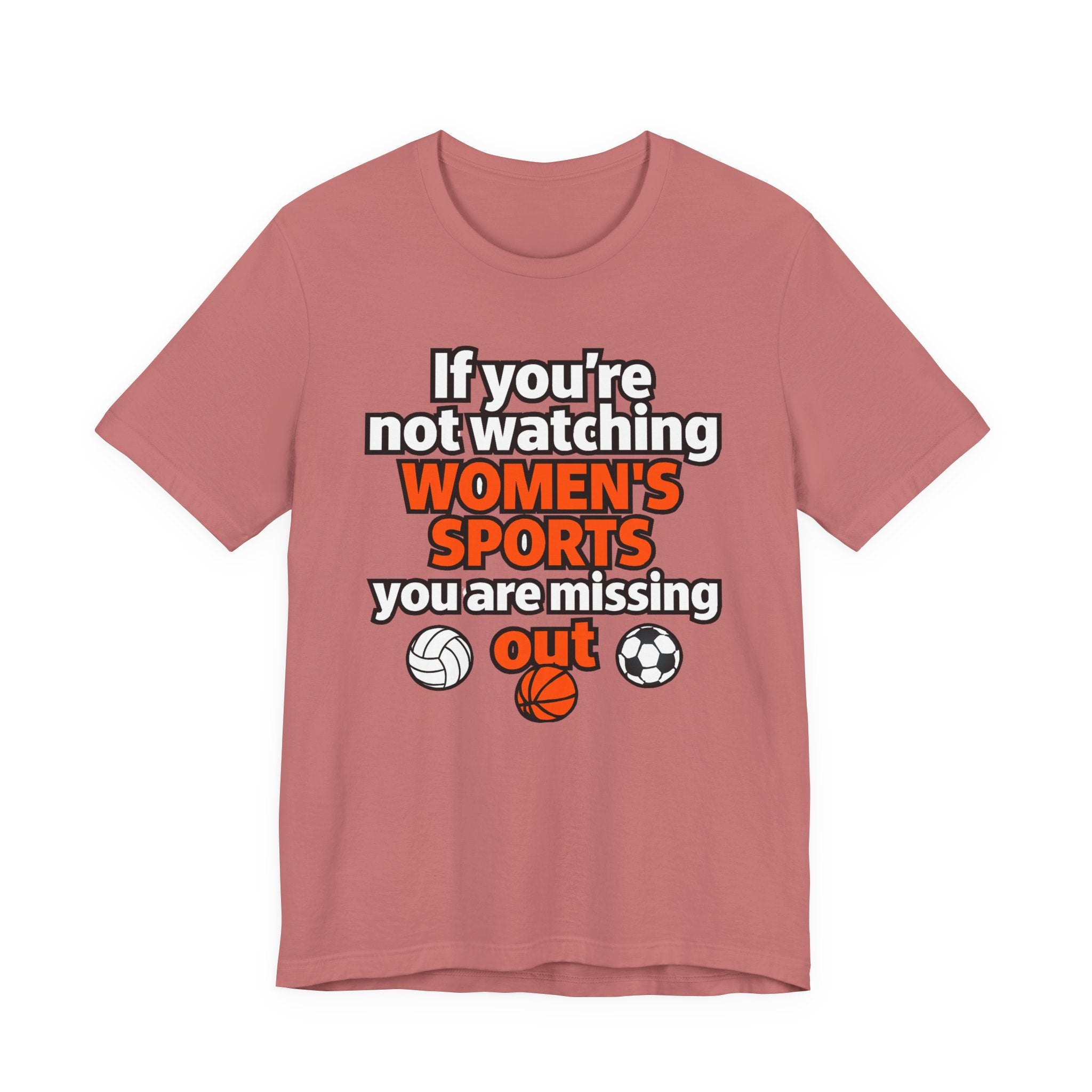 Women’s Sports Awareness Tee, Sports Advocate Shirt