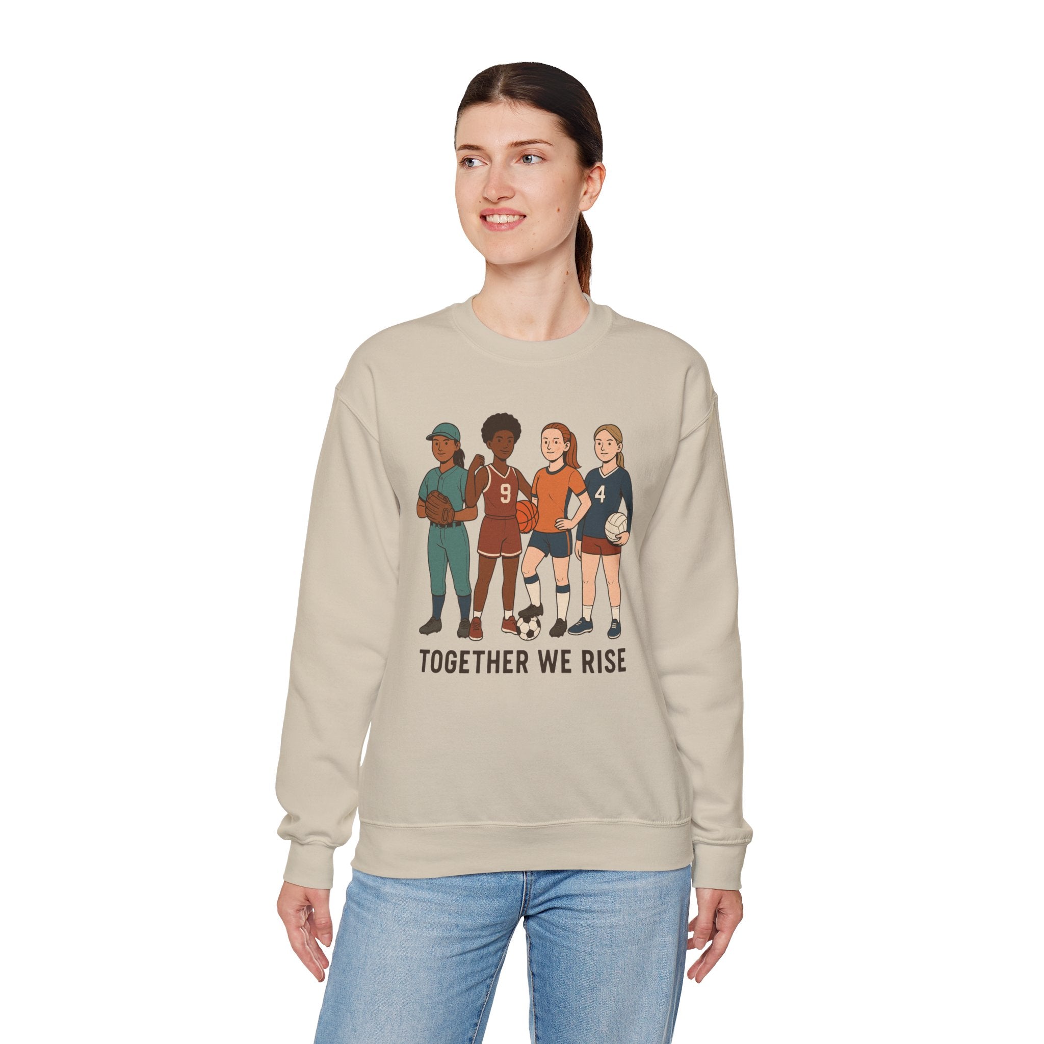Empowering Crewneck Sweatshirt: Together We Rise
