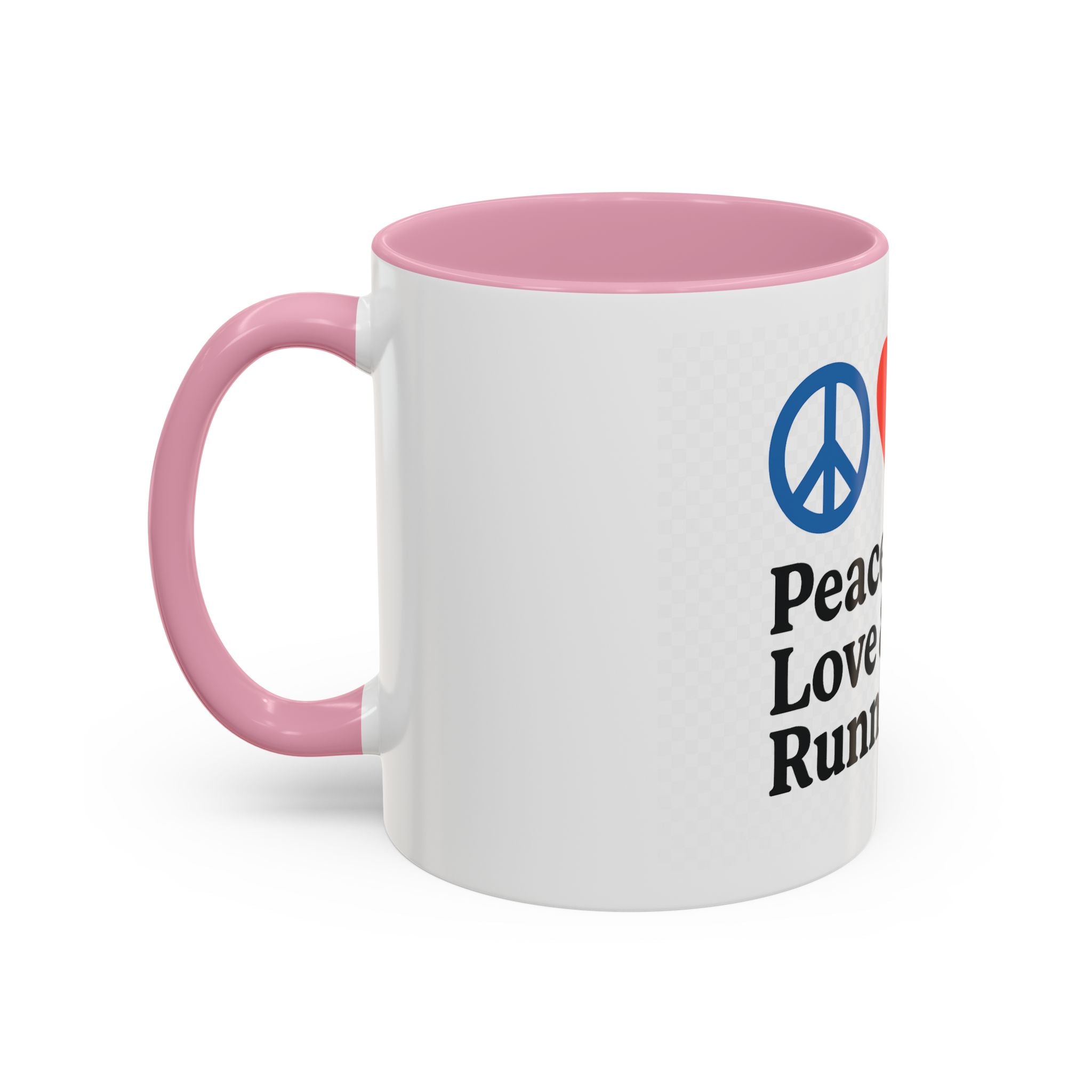 Peace Love & Running Motivational Mug