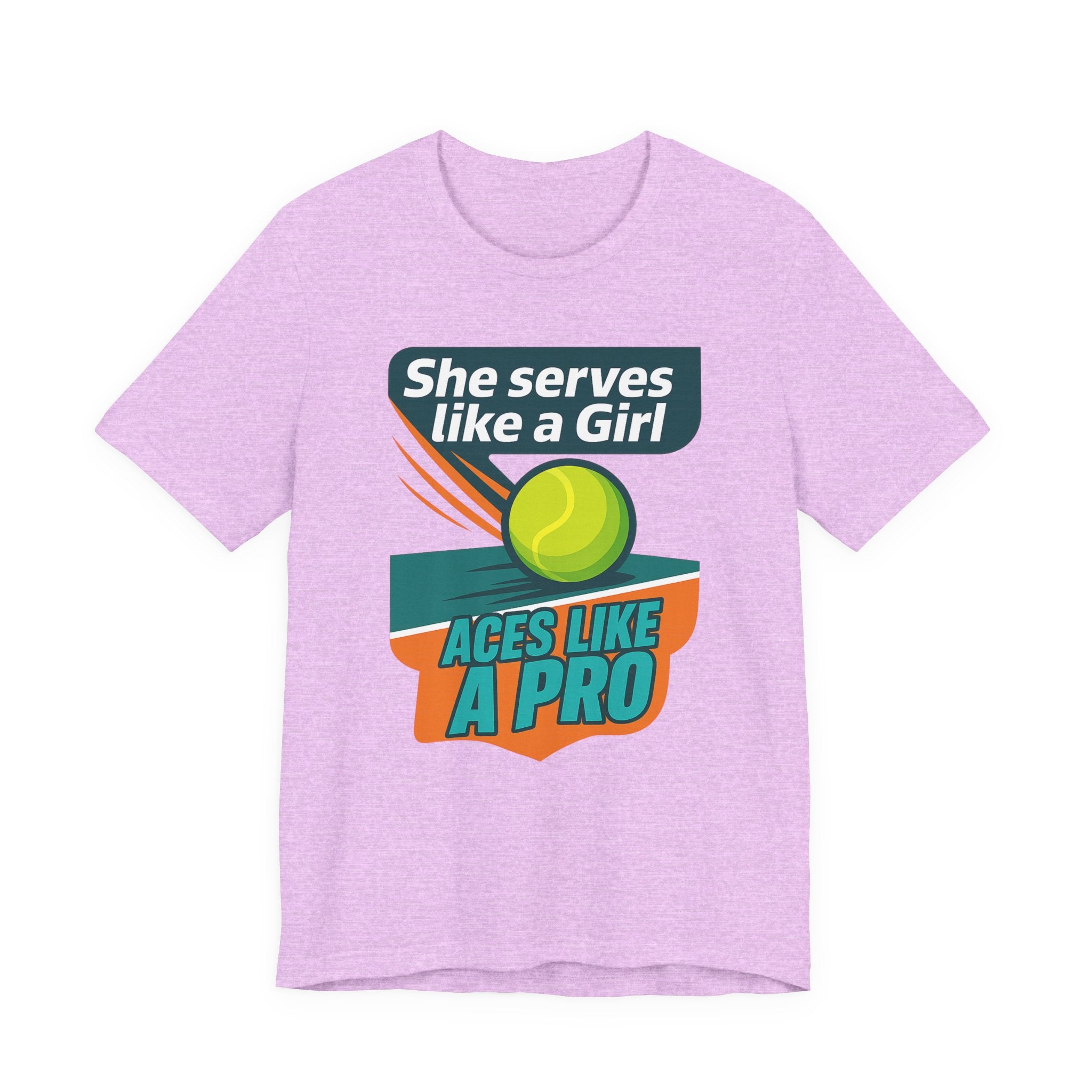 Empowering Tennis Tee - She Serves Like A Girl