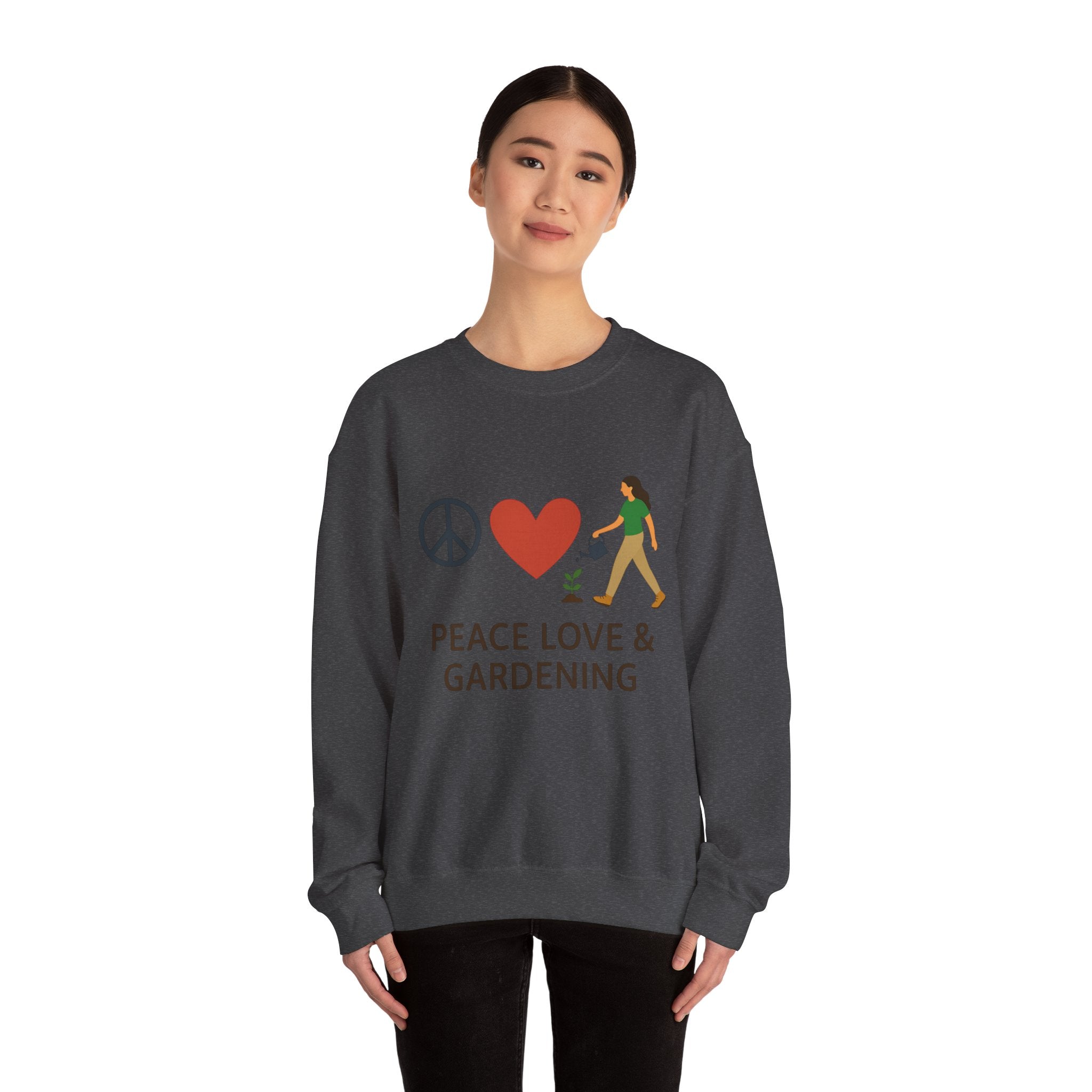 Peace, Love & Gardening Crewneck Sweatshirt