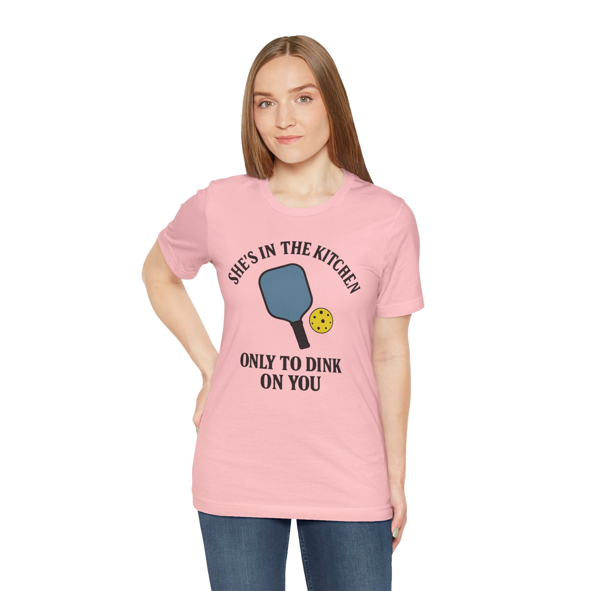 She's In The Kitchen Pickleball Unisex Tee