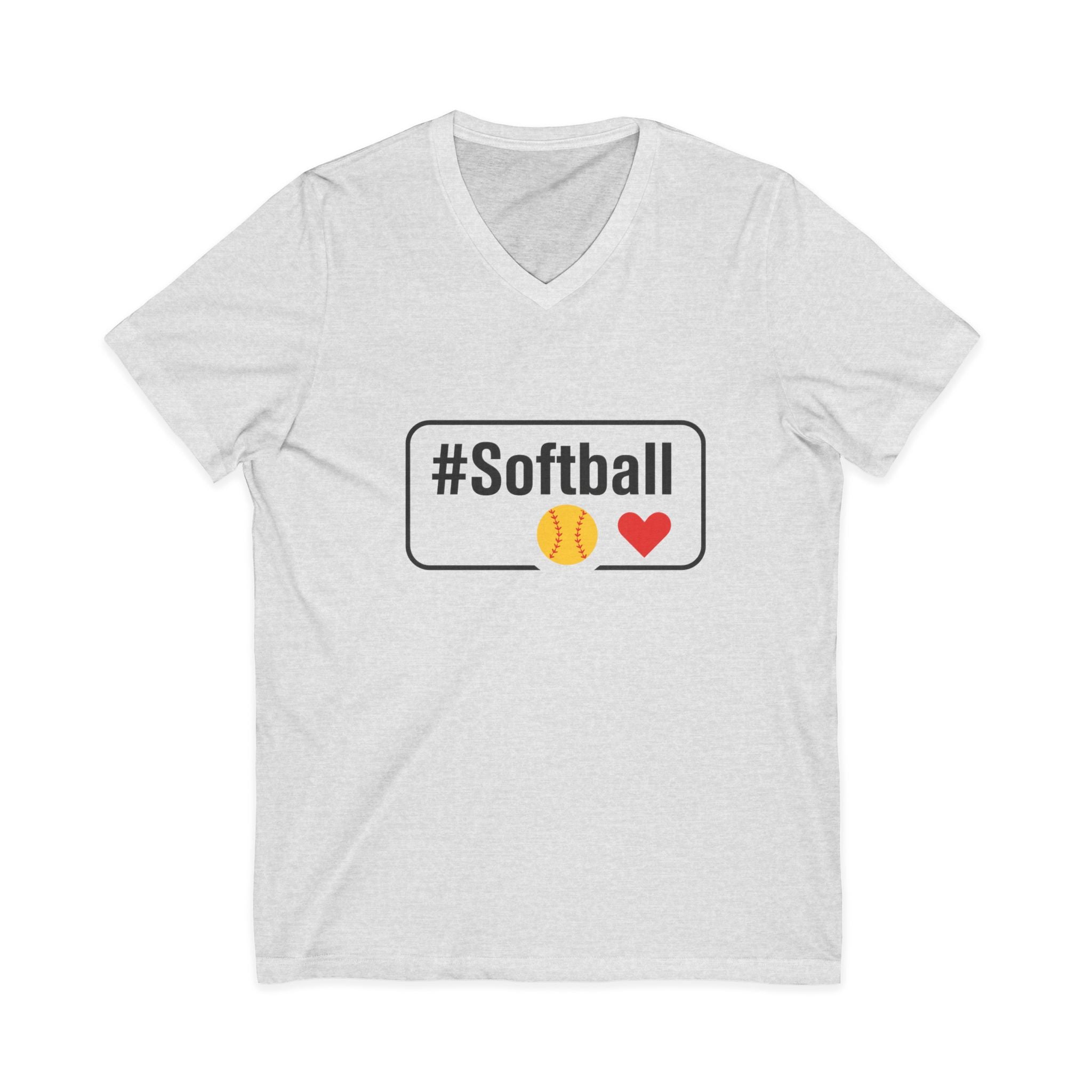 Softball Passion Unisex V-Neck Tee