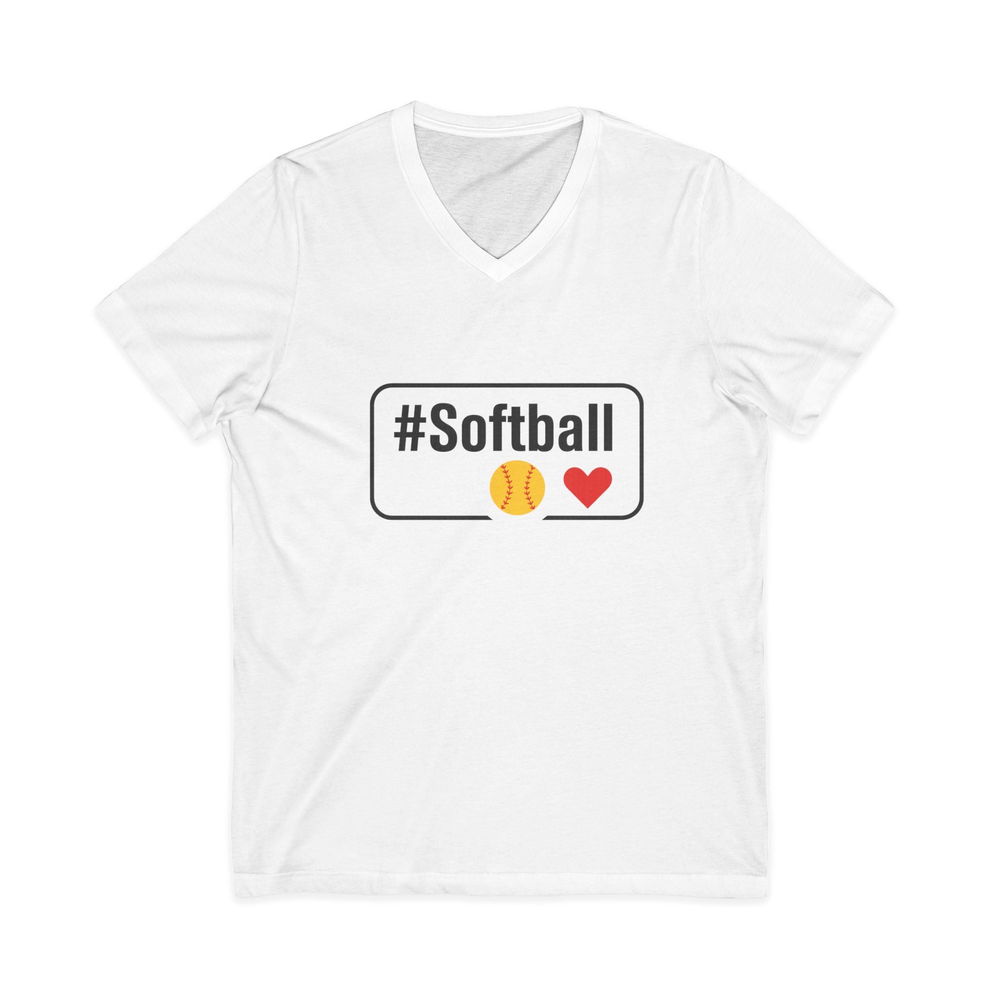 Softball Passion Unisex V-Neck Tee
