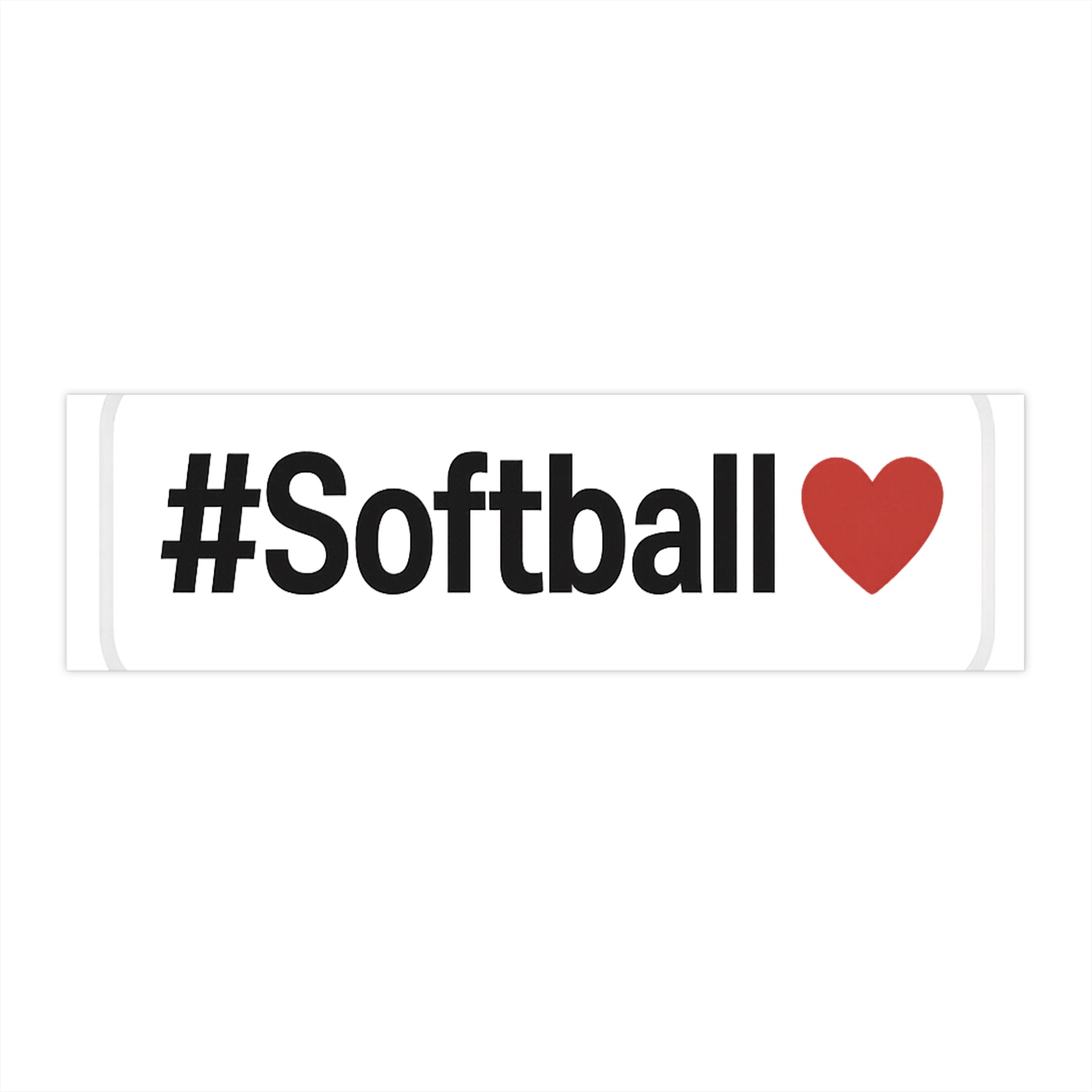 Softball Love Bumper Sticker