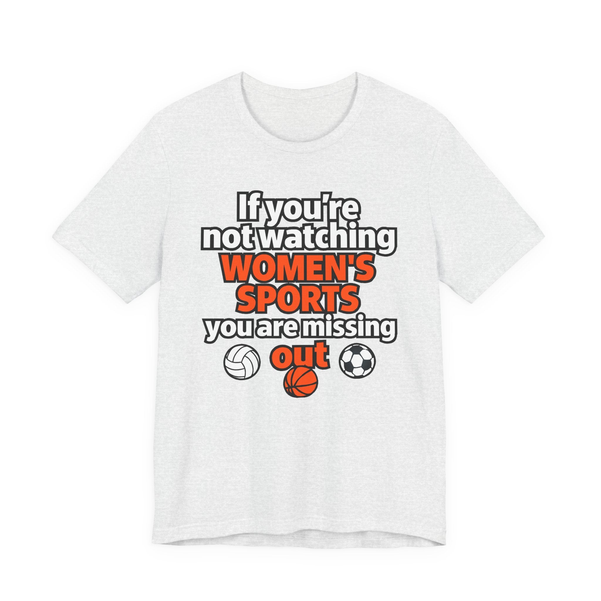 Women’s Sports Awareness Tee, Sports Advocate Shirt
