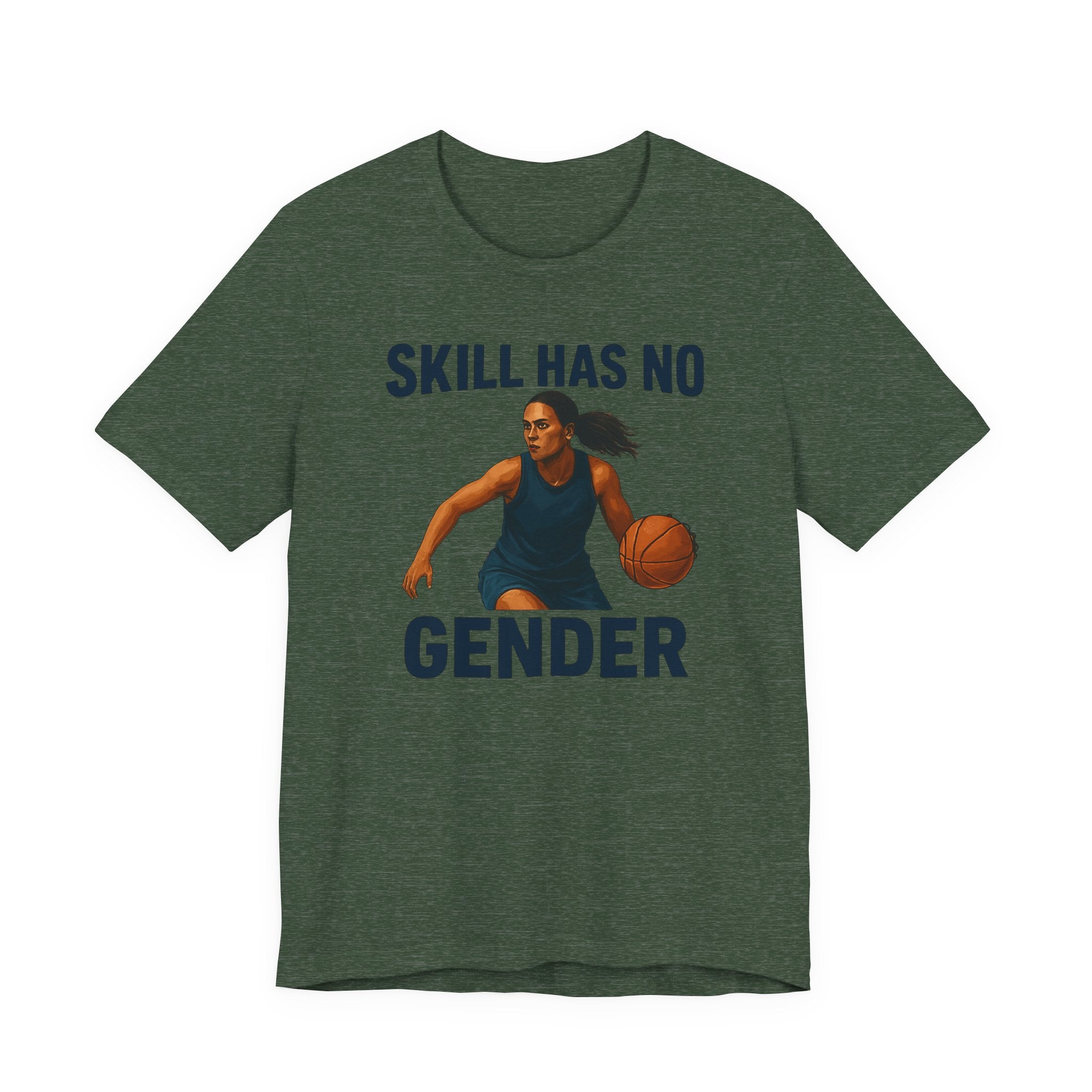 Empowering Basketball Tee - Skill Has No Gender