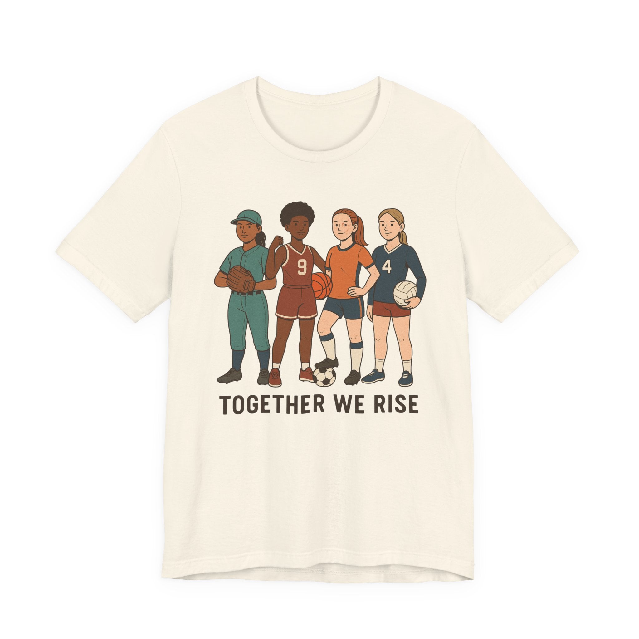 Empowering Together We Rise Tee | Unisex Jersey Short Sleeve T-Shirt