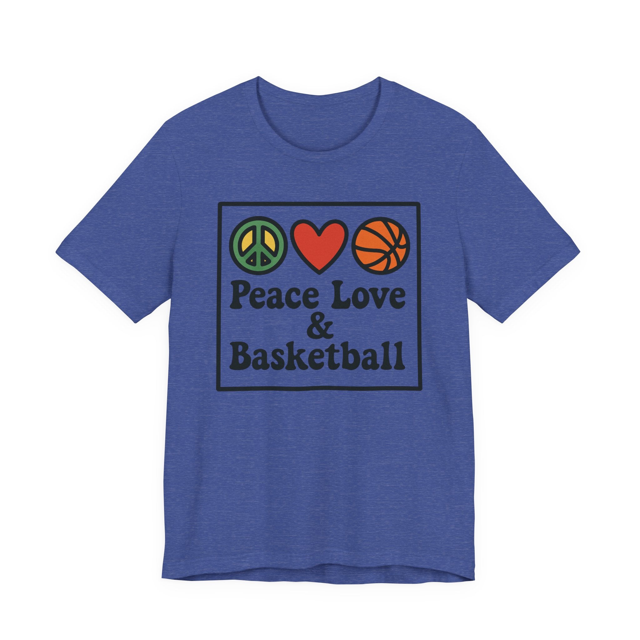 Peace, Love & Basketball Tee for Sports Lovers