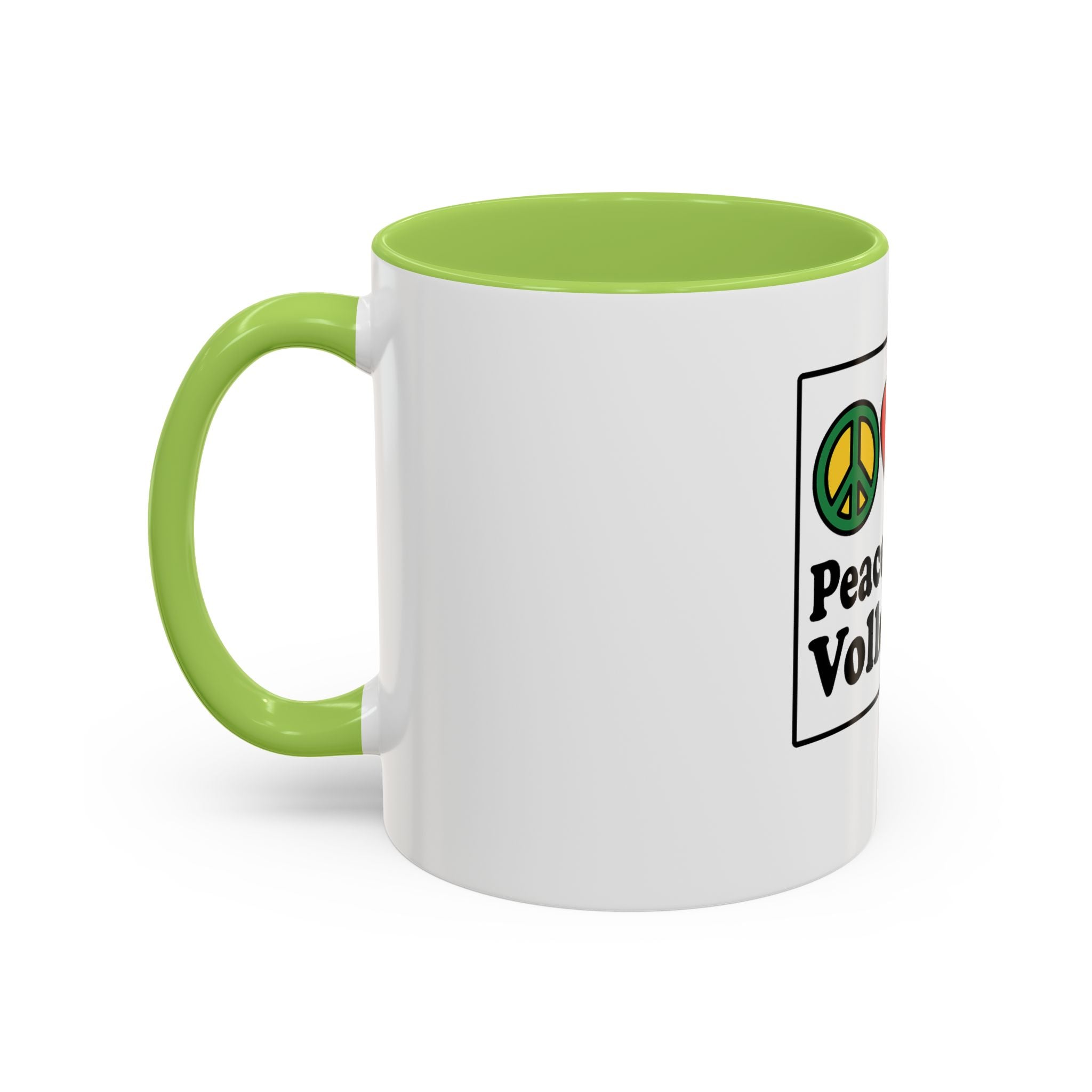 Peace Love & Volleyball Coffee Mug