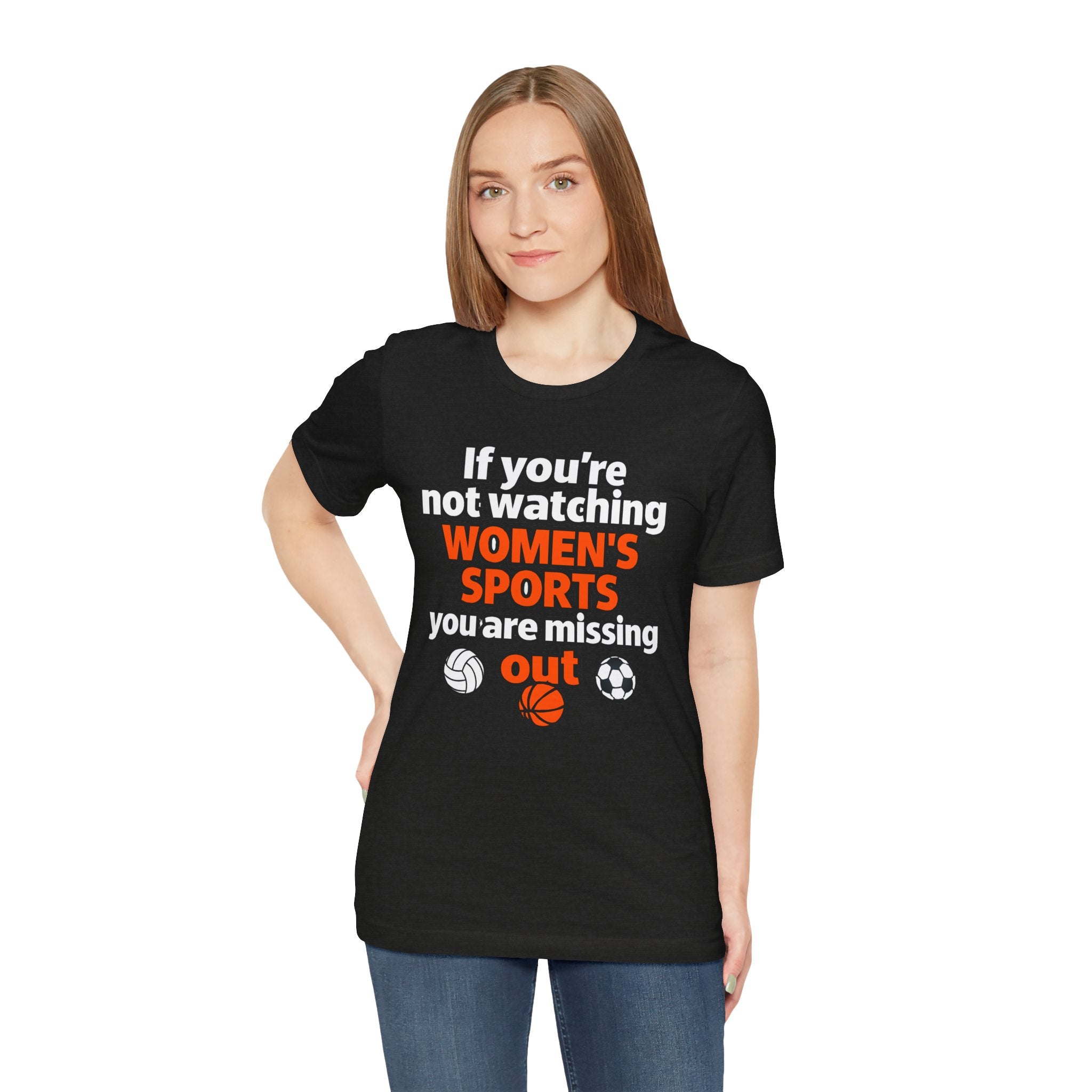 Women’s Sports Awareness Tee, Sports Advocate Shirt