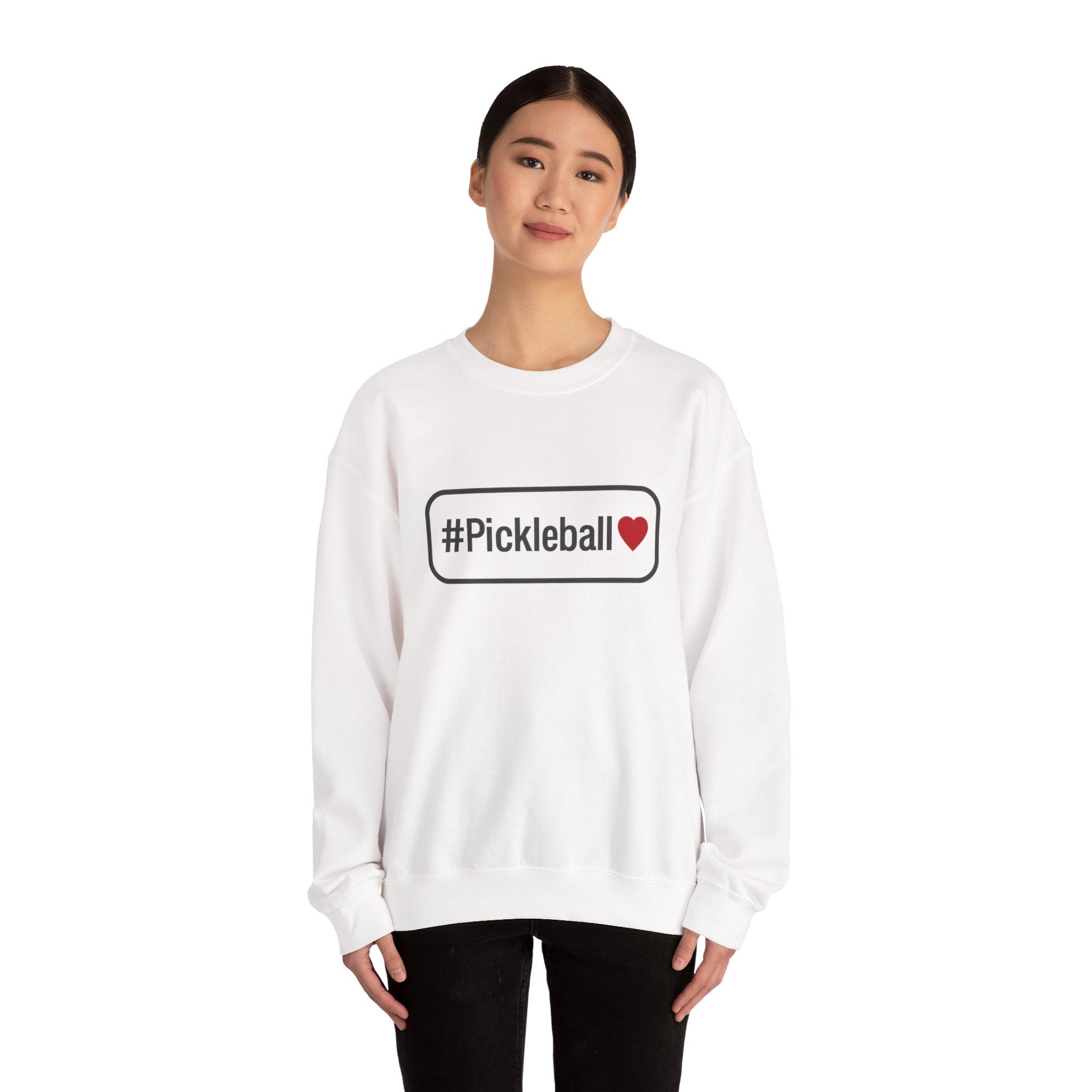 Pickleball Heart Crewneck Sweatshirt