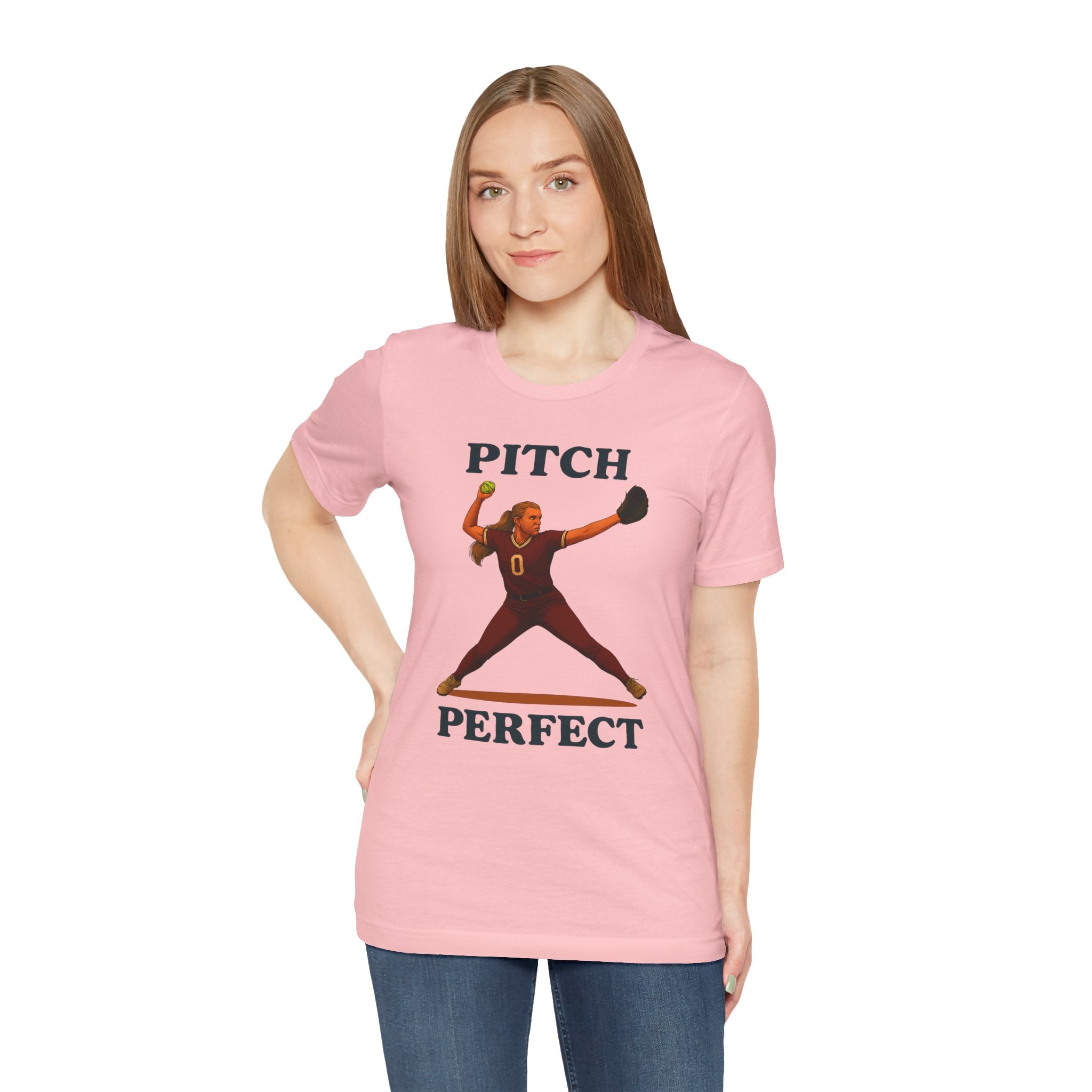 Pitch Perfect Softball Tee, Unisex Jersey T-Shirt
