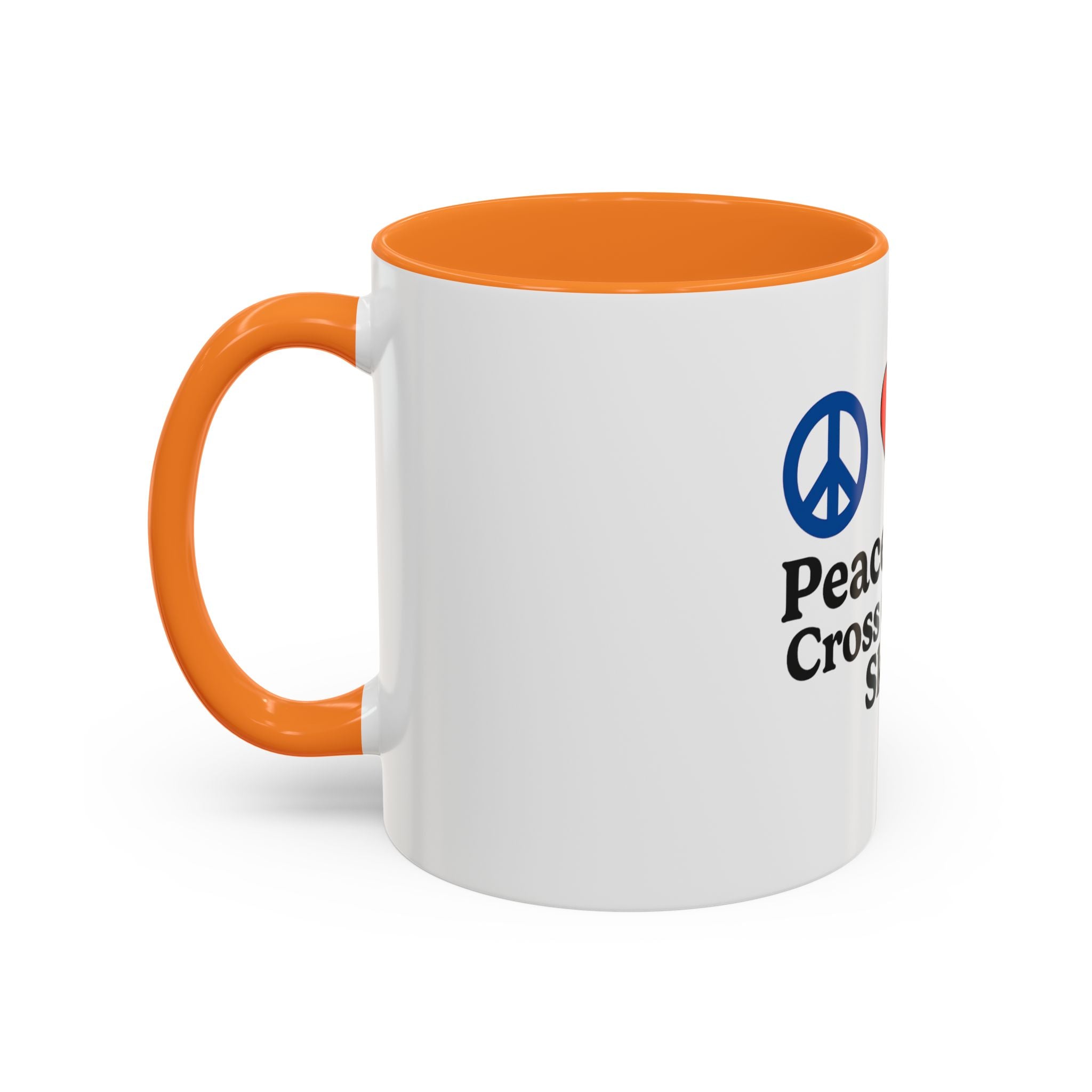 Peace, Love & Cross Country Skiing Mug