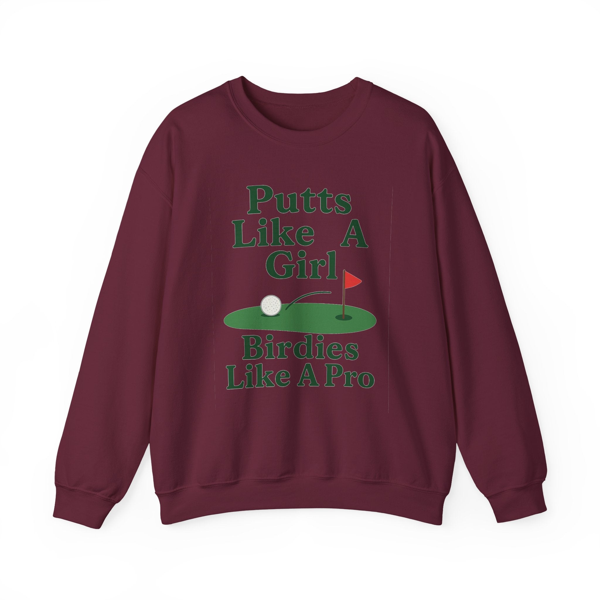 Putts Like A Girl Sweatshirt, Unisex Crewneck
