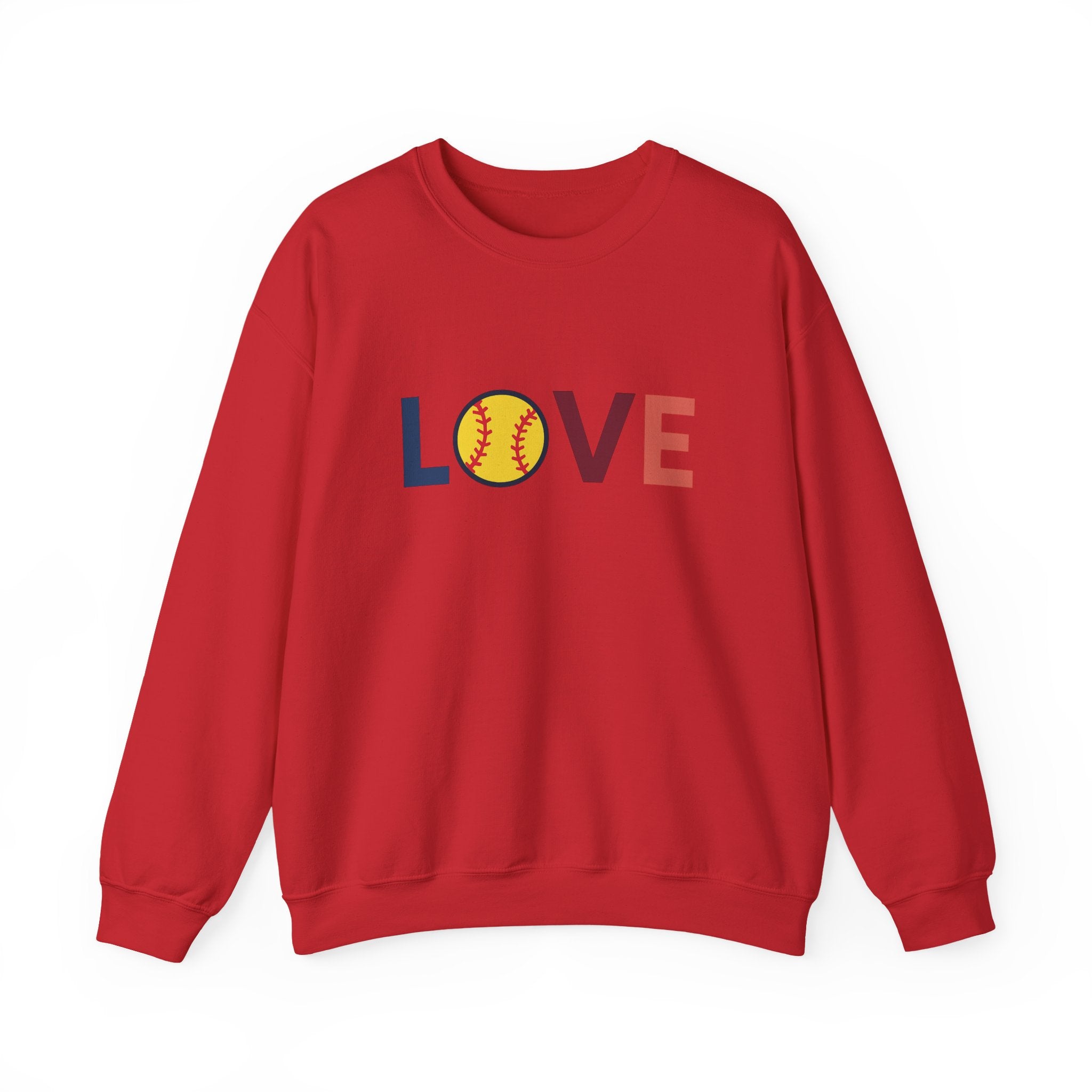 Love Baseball Crewneck Sweatshirt