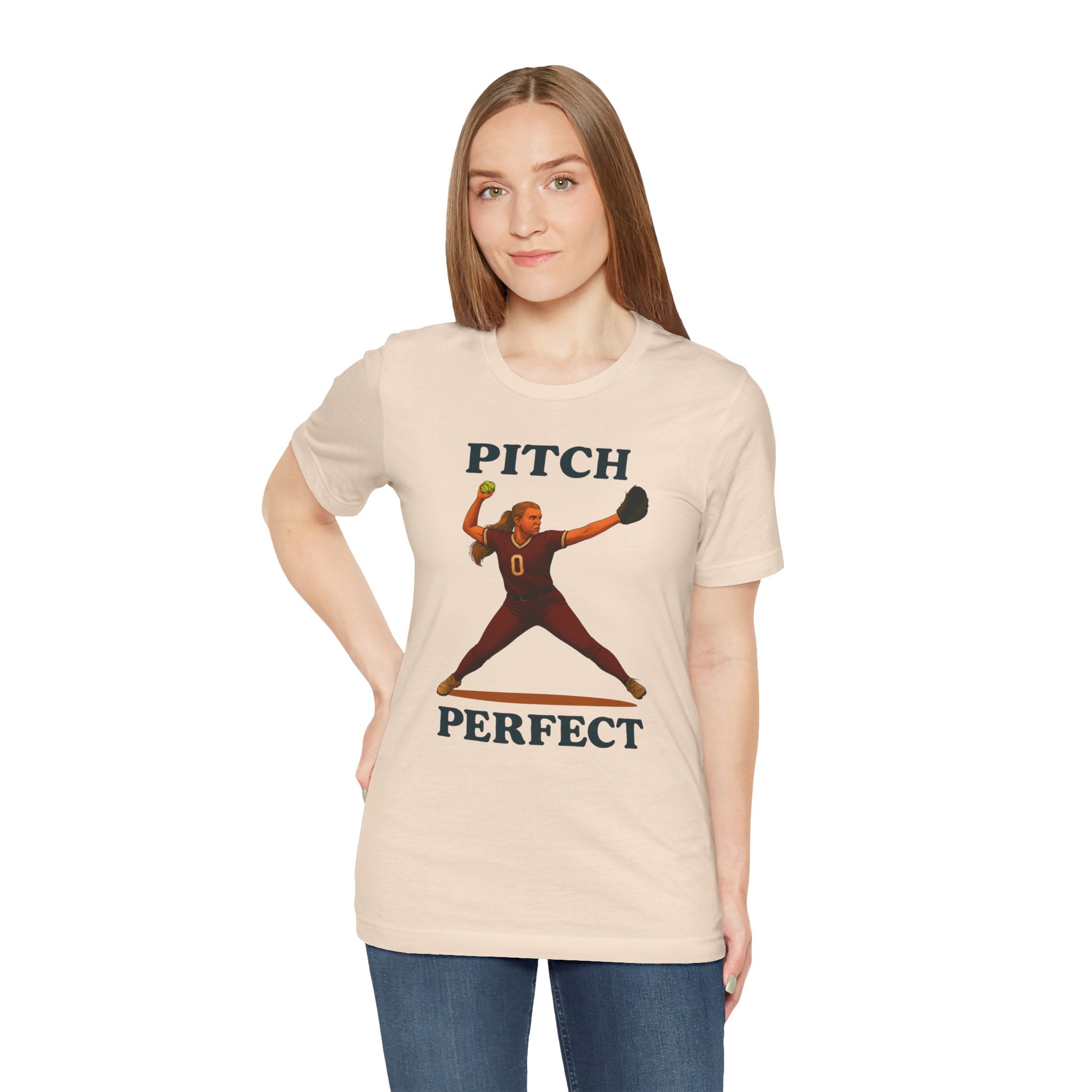 Pitch Perfect Softball Tee, Unisex Jersey T-Shirt